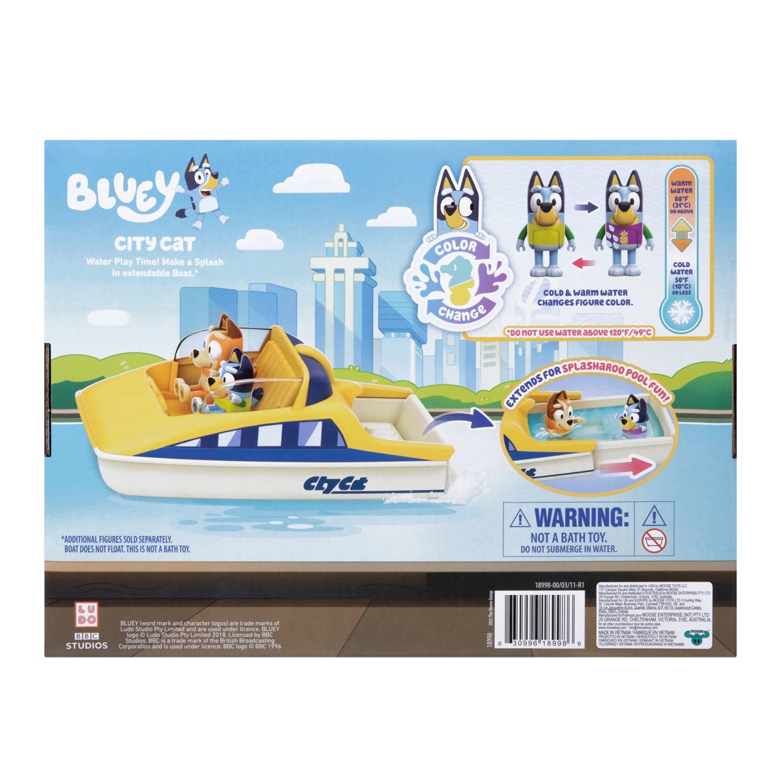 9 Bluey CityCat Boat Playset with Color-Change Figure, 9 of 9