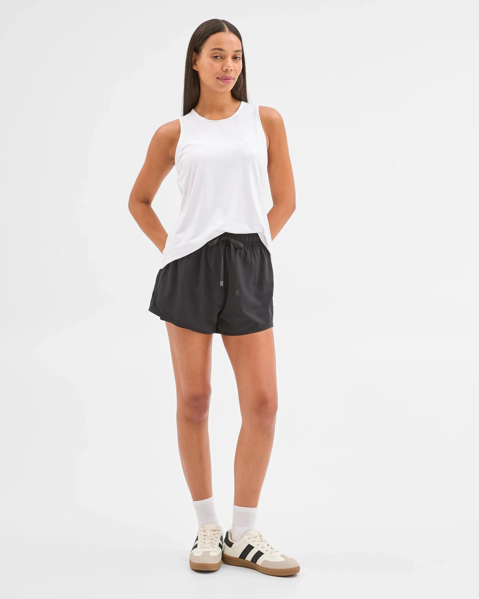 2 Target Woman Active Double Layer Running Shorts BLACK, 2 of 8