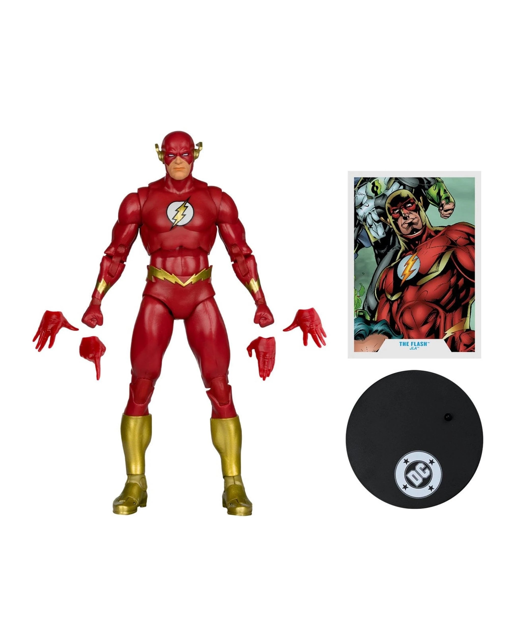 2 DC Multiverse JLA The Flash 7 inch Action Figure, 2 of 9