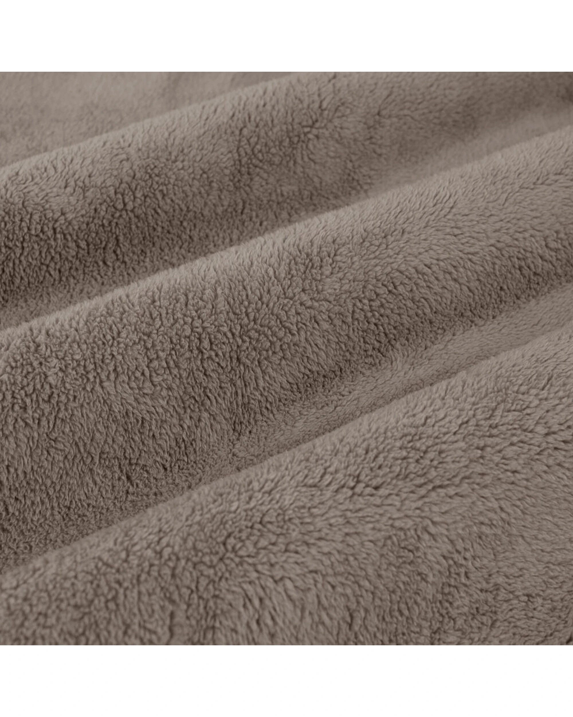 2 Ardor Boudoir Polyester Teddy Fleece Bed Sheet With Pillowcase Set - Double Bed - Natural, 2 of 2