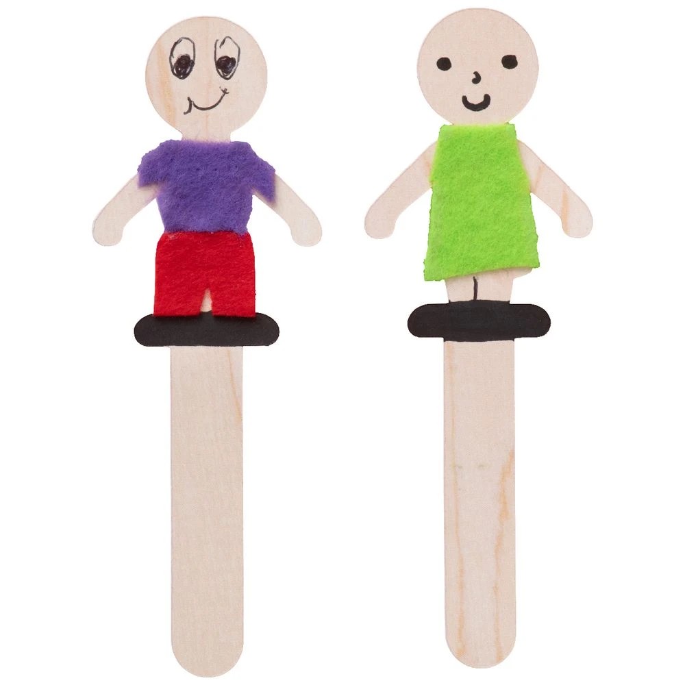3 Kadink Wooden Stick People 12 Pack, 3 of 3