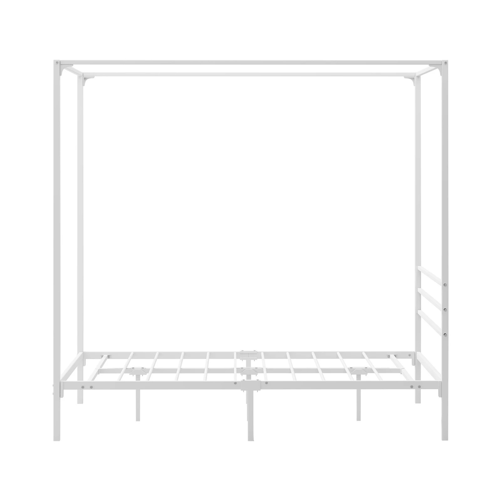 8 Oikiture Metal Canopy Bed Frame Double Size Beds Platform
 - White, 8 of 9