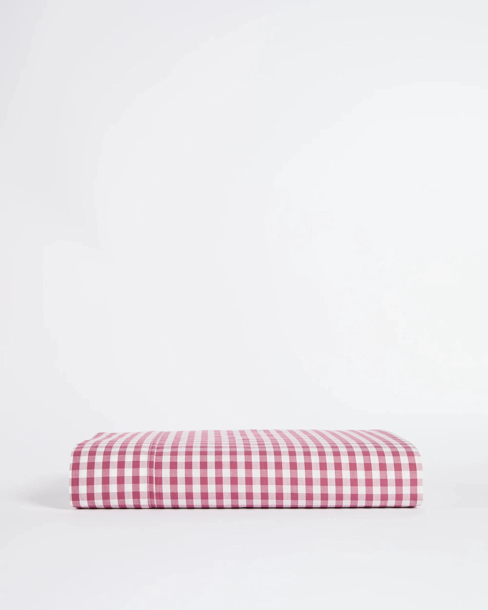 2 Target Gingham Australian Cotton Mix & Match Flat Sheet - King Bed - Pink, 2 of 5