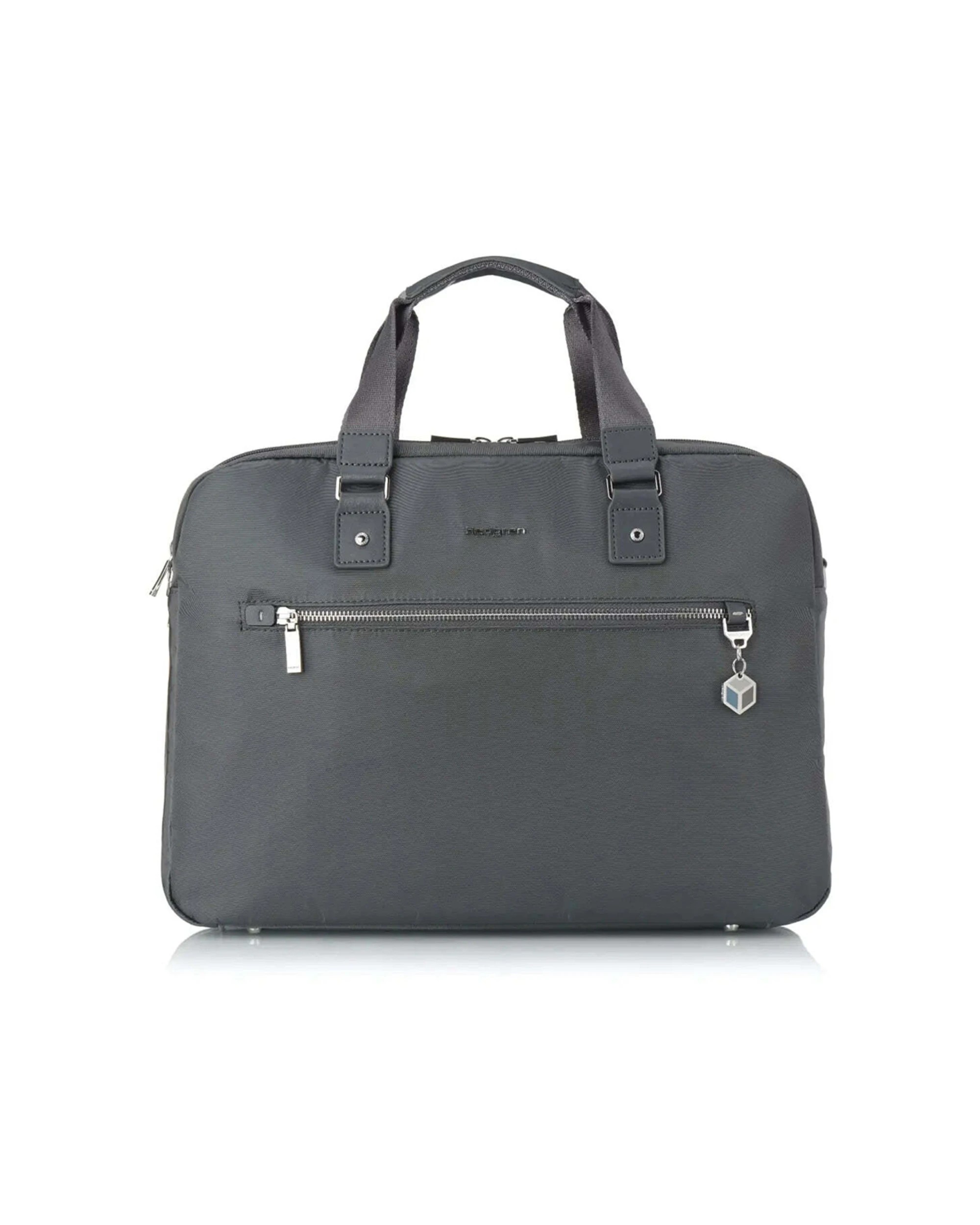 1 Hedgren OPALIA 15.6in Laptop Business Travel Bag Water Repellent Durable Iron Gate - Grey, 1 of 4
