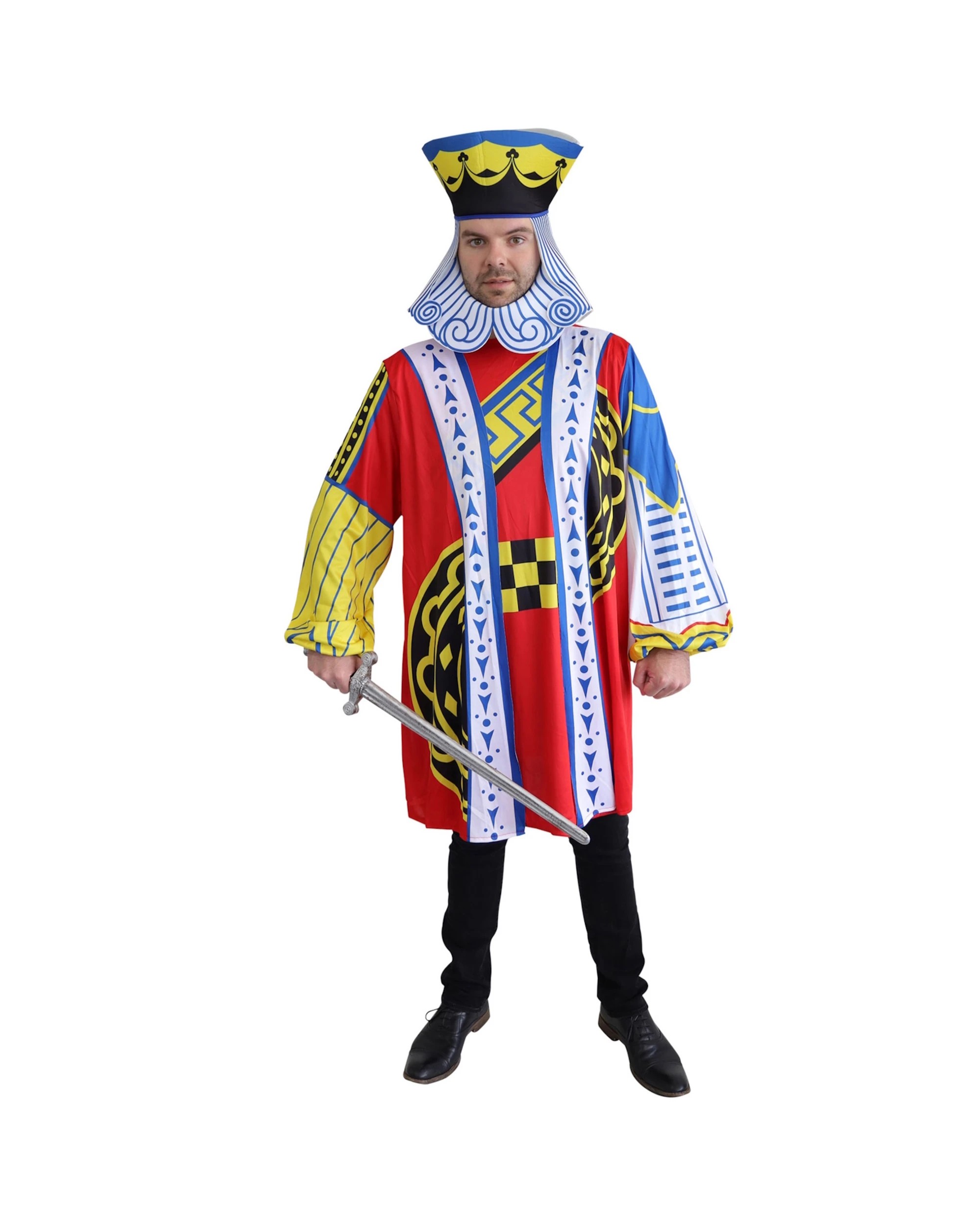 1 Tomfoolery King of Hearts Men's Costume - One Size, 1 of 2