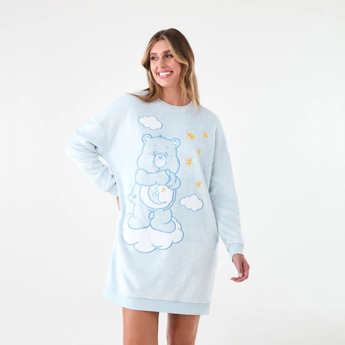 1 Care Bears License Long Sleeve Fleece Nightie Carebears1, 1 of 5