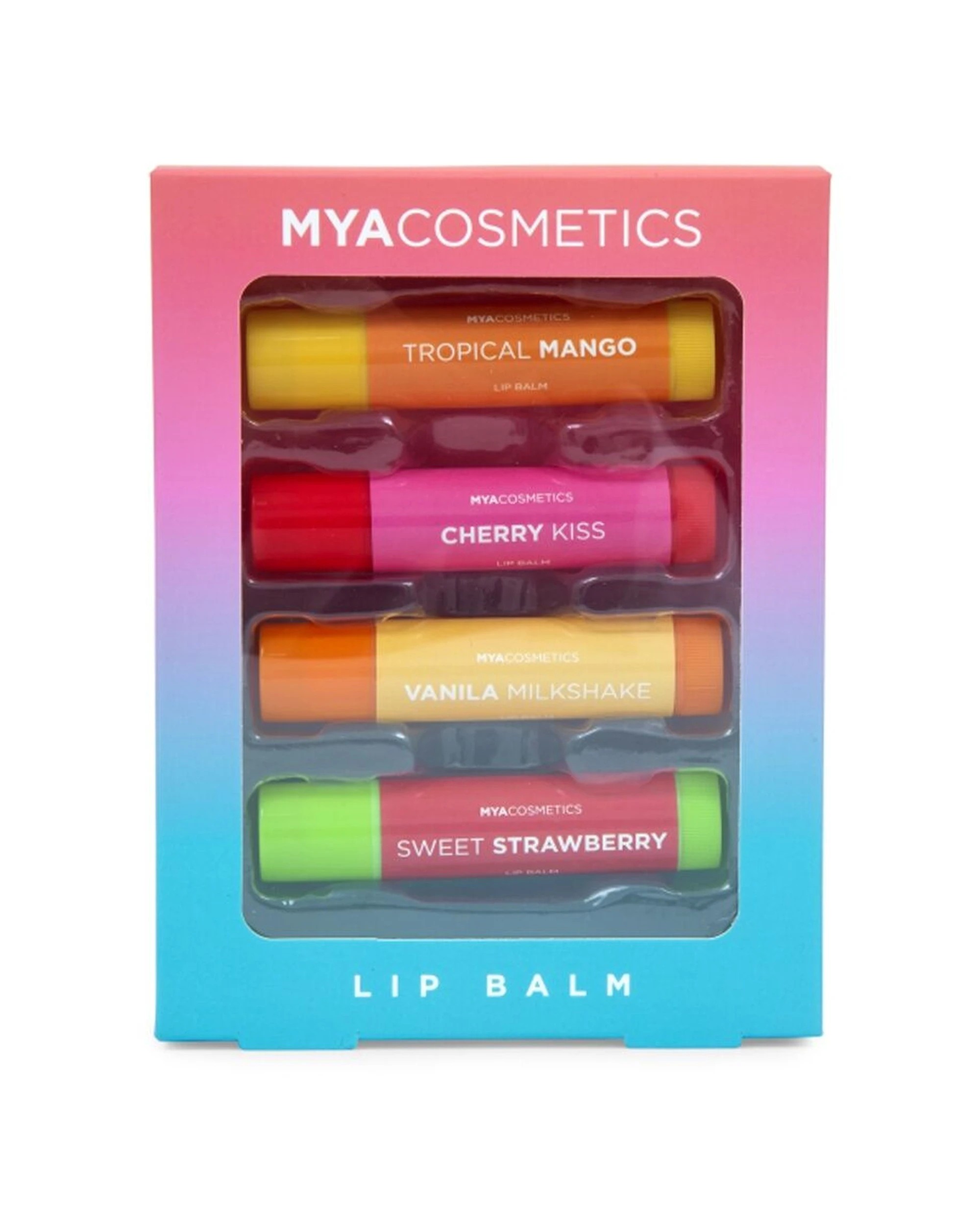 2 MYA 4x 4pc Lip Balm Set Moisturising Tinted Kids Children - Multi, 2 of 8