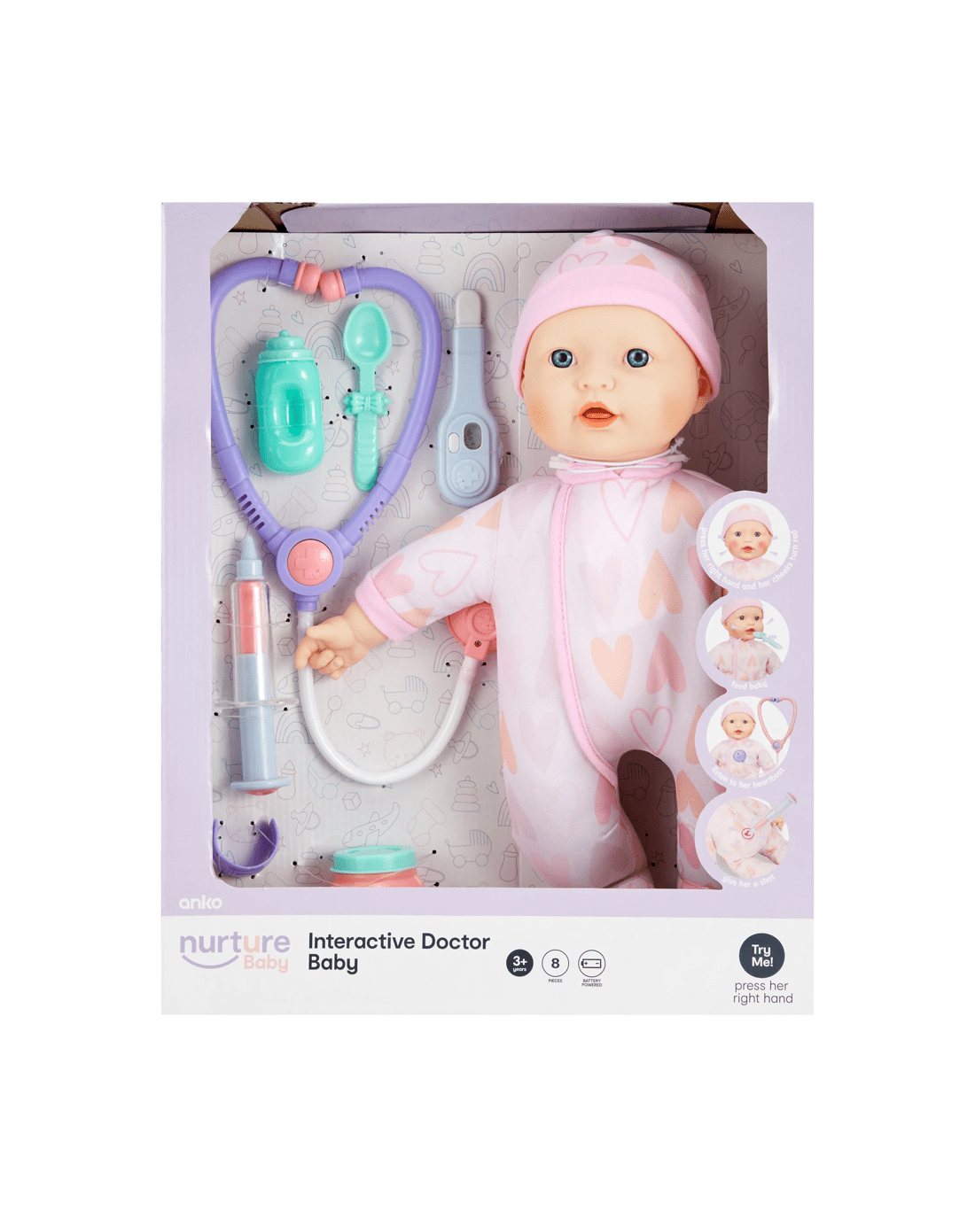 9 8 Piece Interactive Doctor Baby, 9 of 10