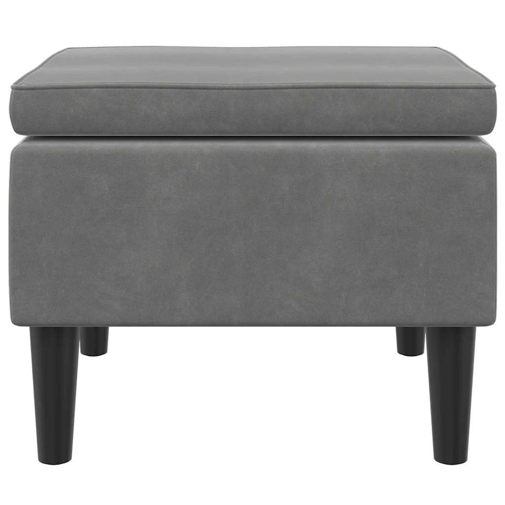 3 vidaXL stool Footrest - Grey, 3 of 8