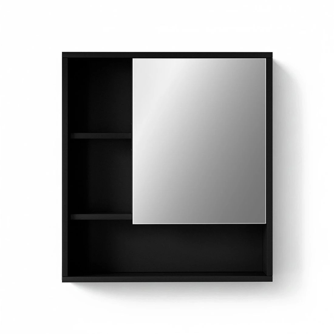 1 Cefito Bathroom Mirror Cabinet Mirro Medicine Adjustable Shelf Wall Mounted 560mm - Black, 1 of 5