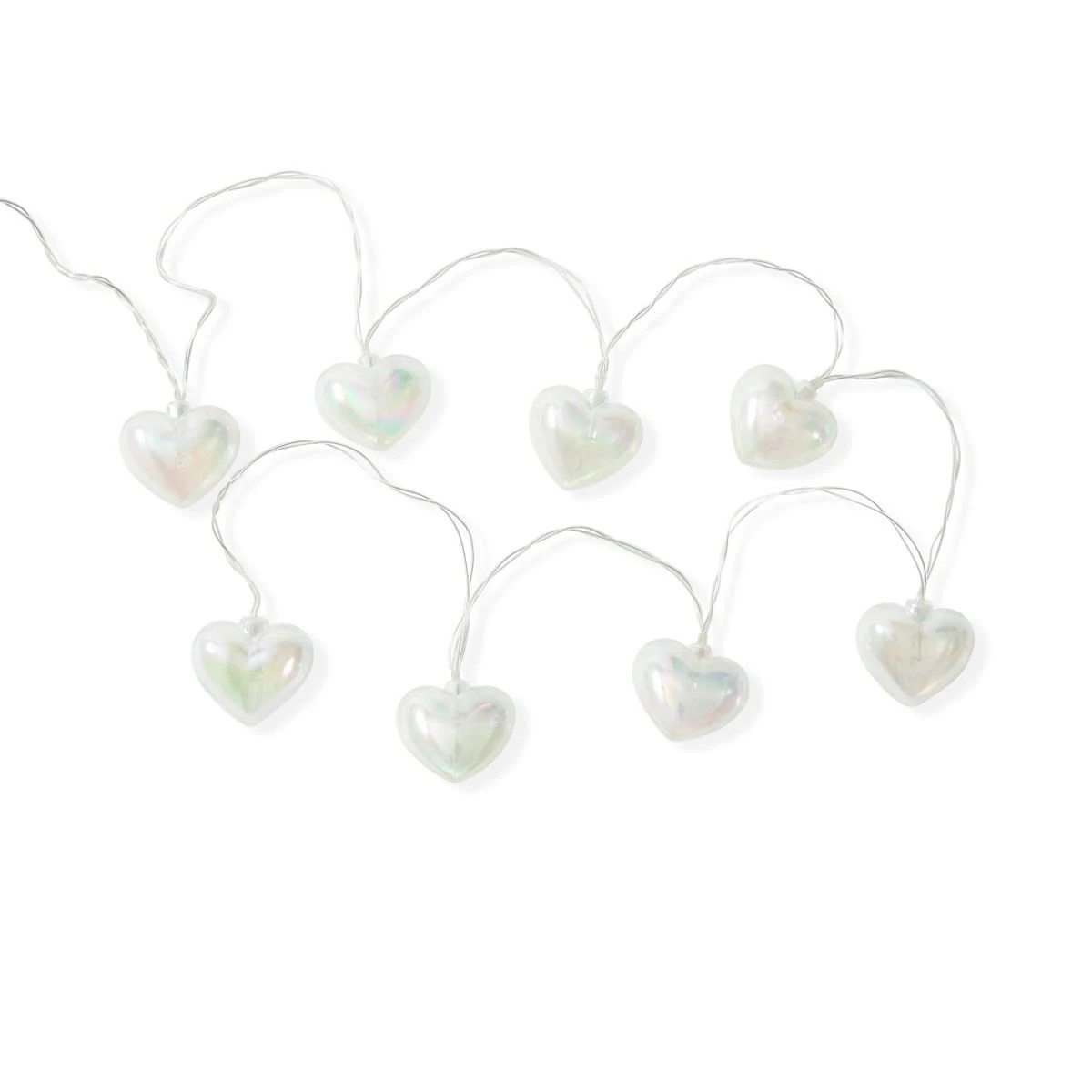 5 Iridescent Heart String Lights, 5 of 8