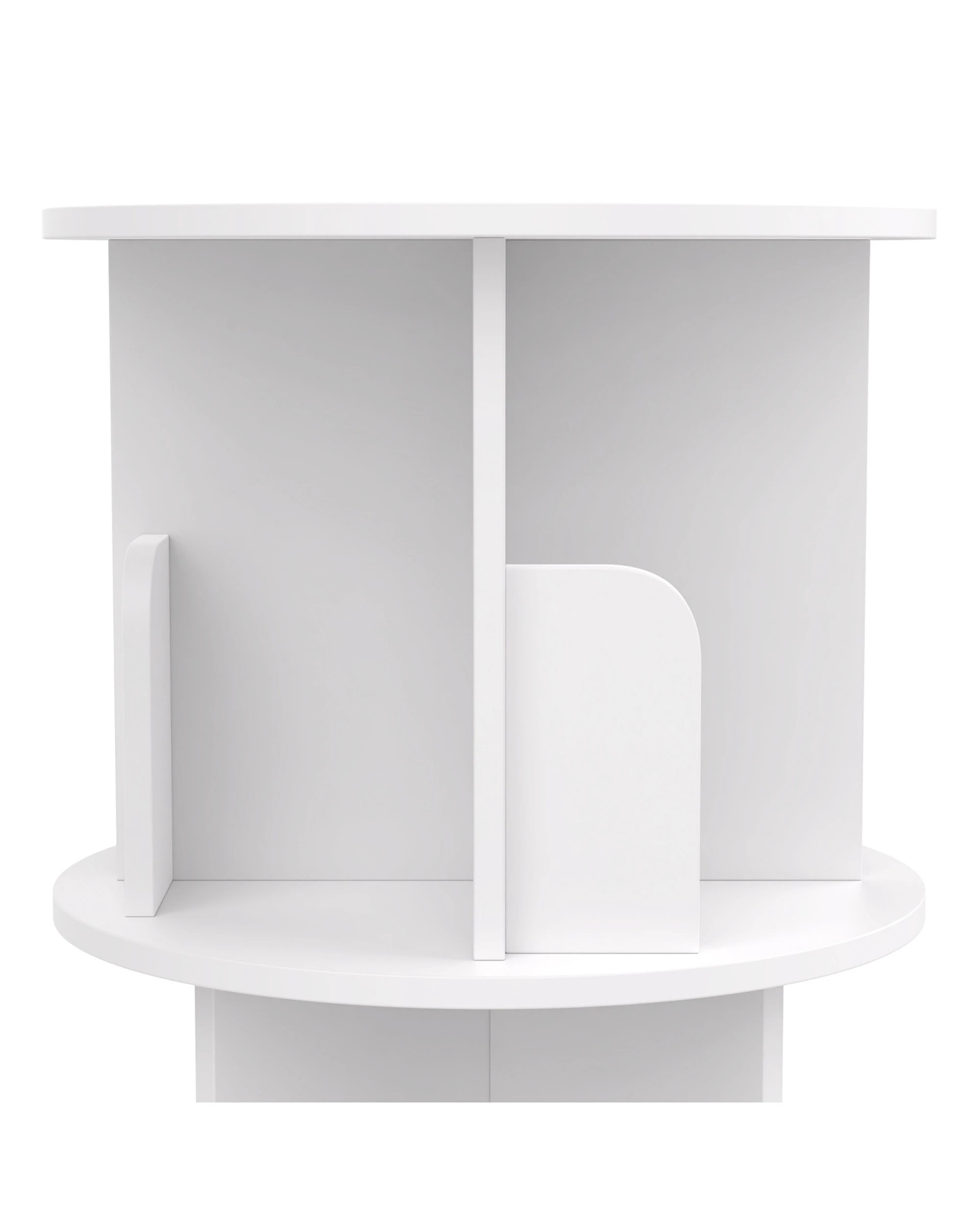 6 Advwin 4-Tier Rotating Bookshelf 360 Spin Book Organizer Corner Storage Rack Display Unit  40x126cm, 6 of 8