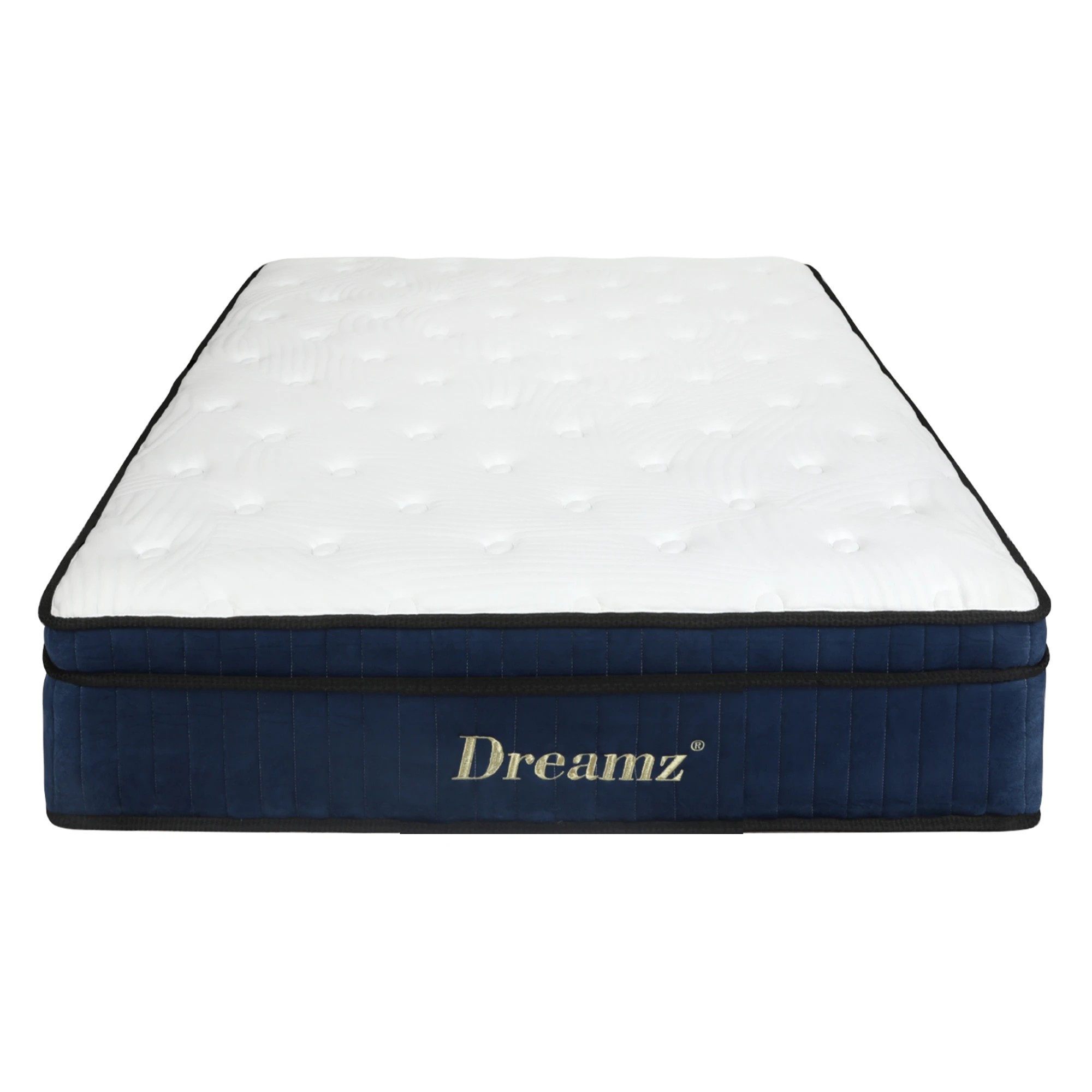 2 Dreamz Spring Mattress 7 Zone Bed Pocket Medium Firm Memory Foam 34cm Single, 2 of 9