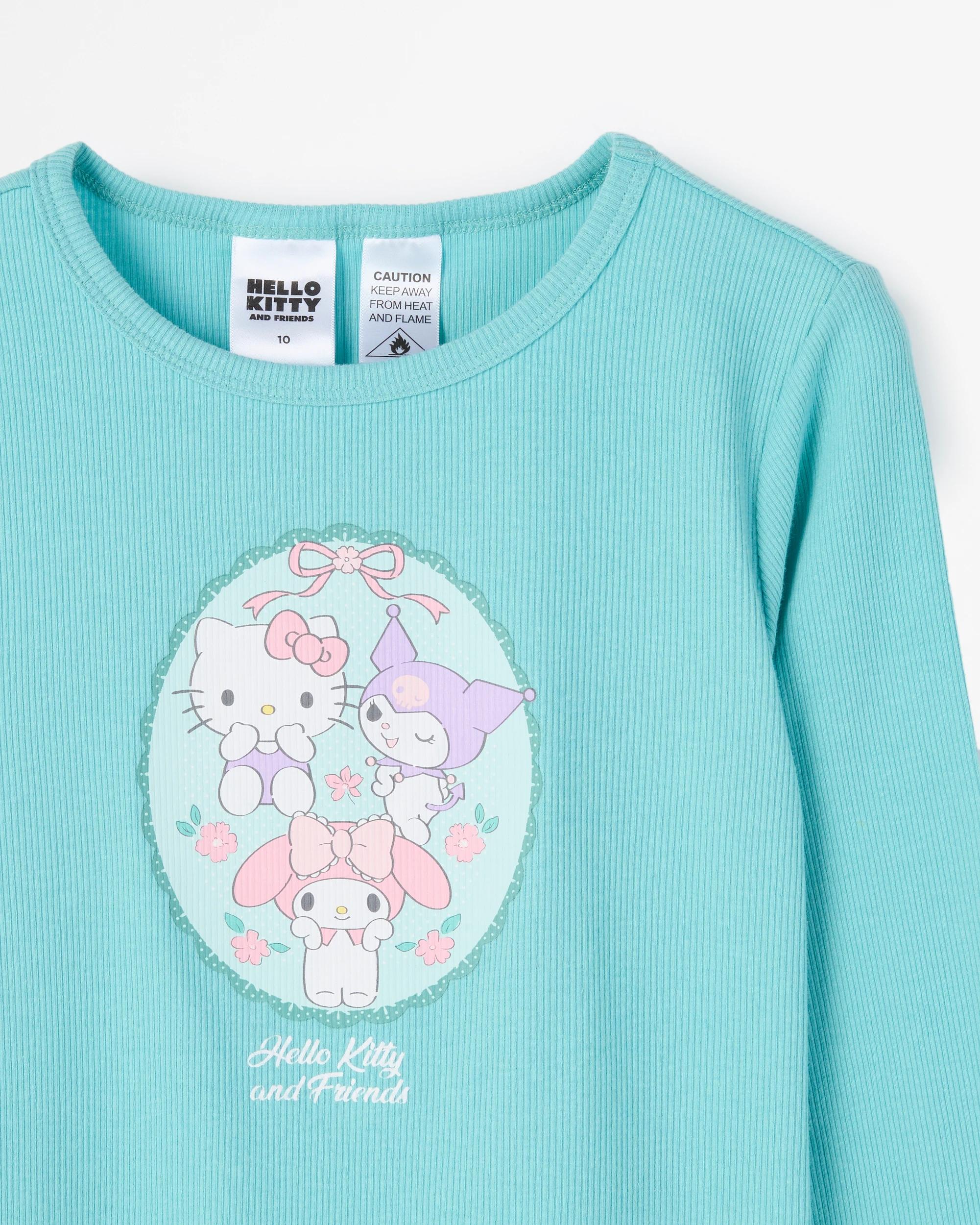 6 Hello Kitty Australian Cotton Older Girls Knit Pyjama Set HELLO KITTY, 6 of 7