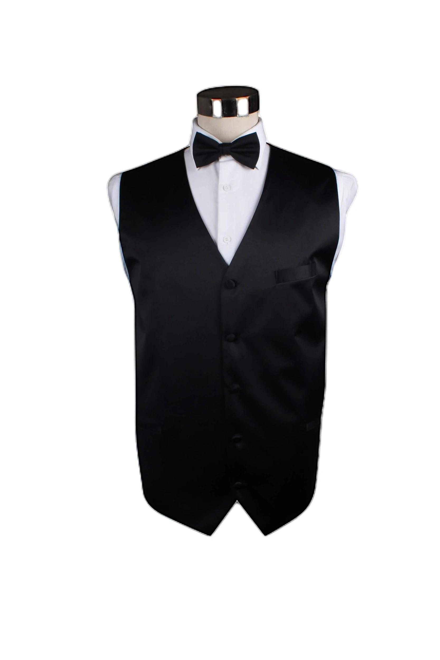 1 Zasel Mens Vest Waistcoat With Chest Pocket BLACK, 1 of 2