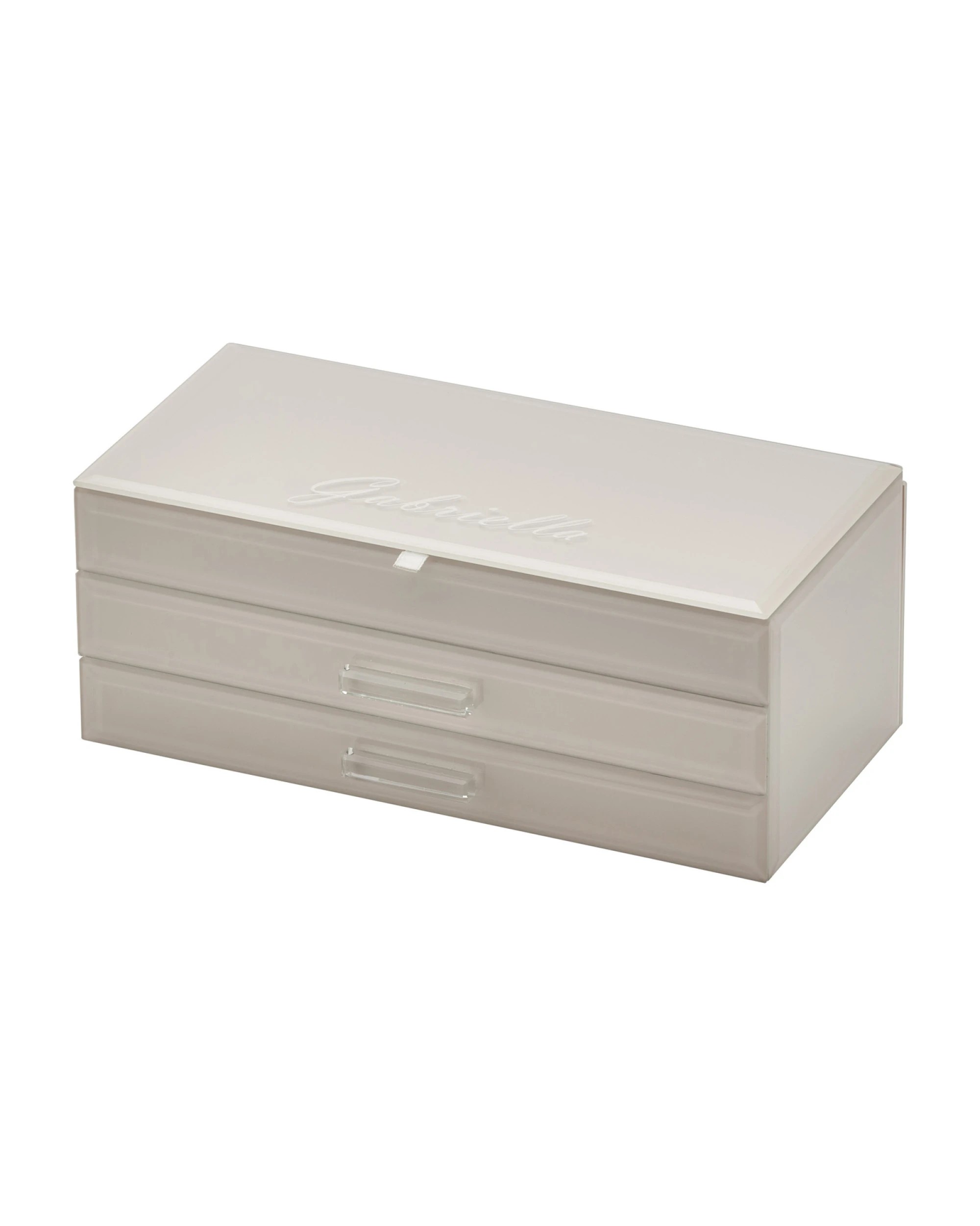 4 One Six Eight London Gabriella Jewellery Box - Cloud Grey - L - Grey, 4 of 6