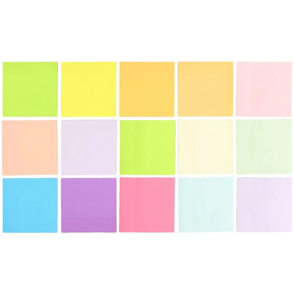 3 J.Burrows Stick-It Notes 76x76mm Assorted Value Pack 15 Pack, 3 of 3