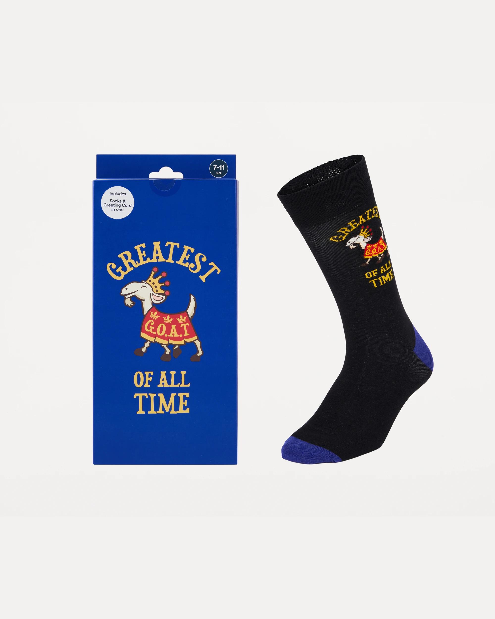 1 Socks and Greeting Card Goat Grtst, 1 of 5