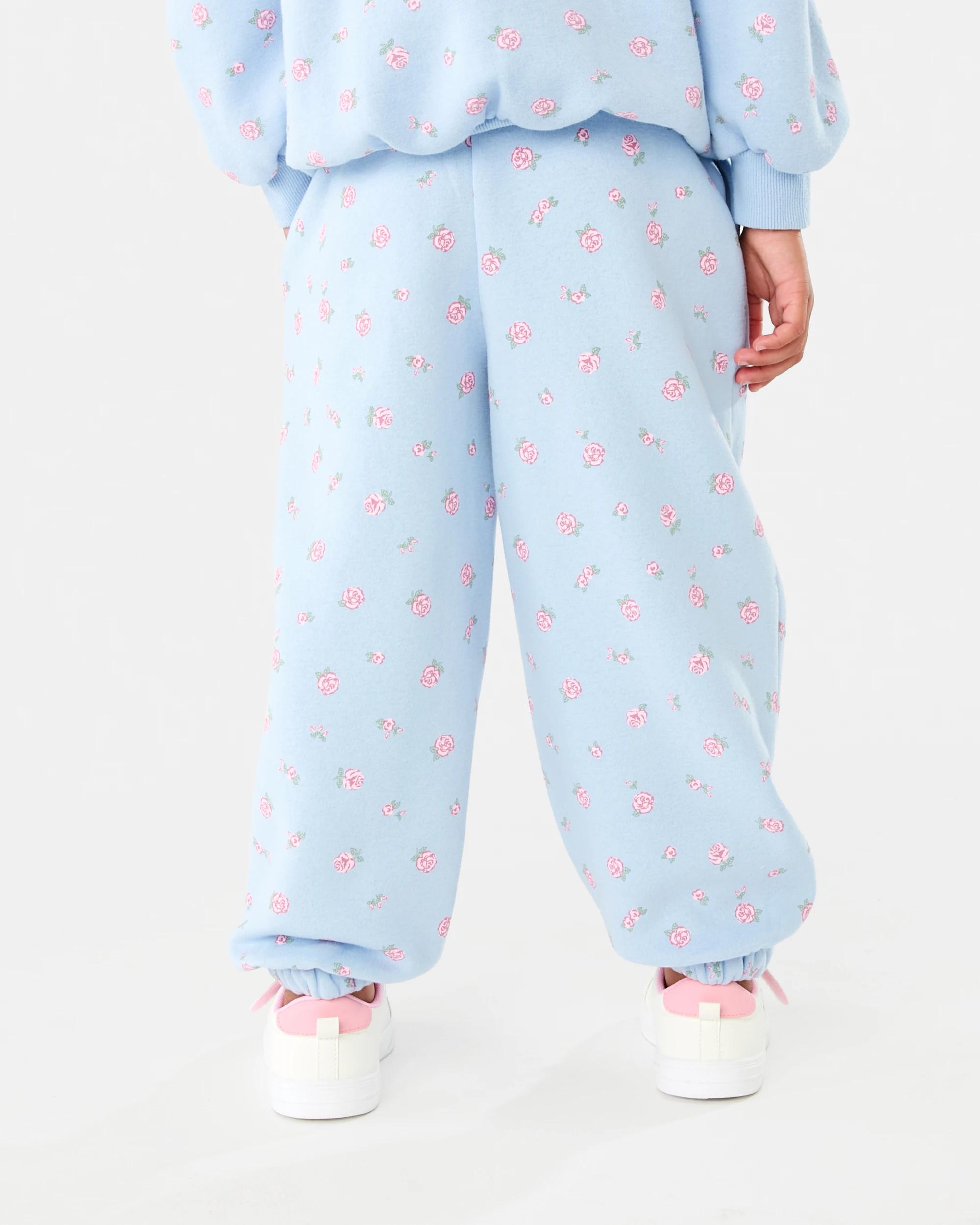 2 All Over Print Trackpants Blu Rose, 2 of 6