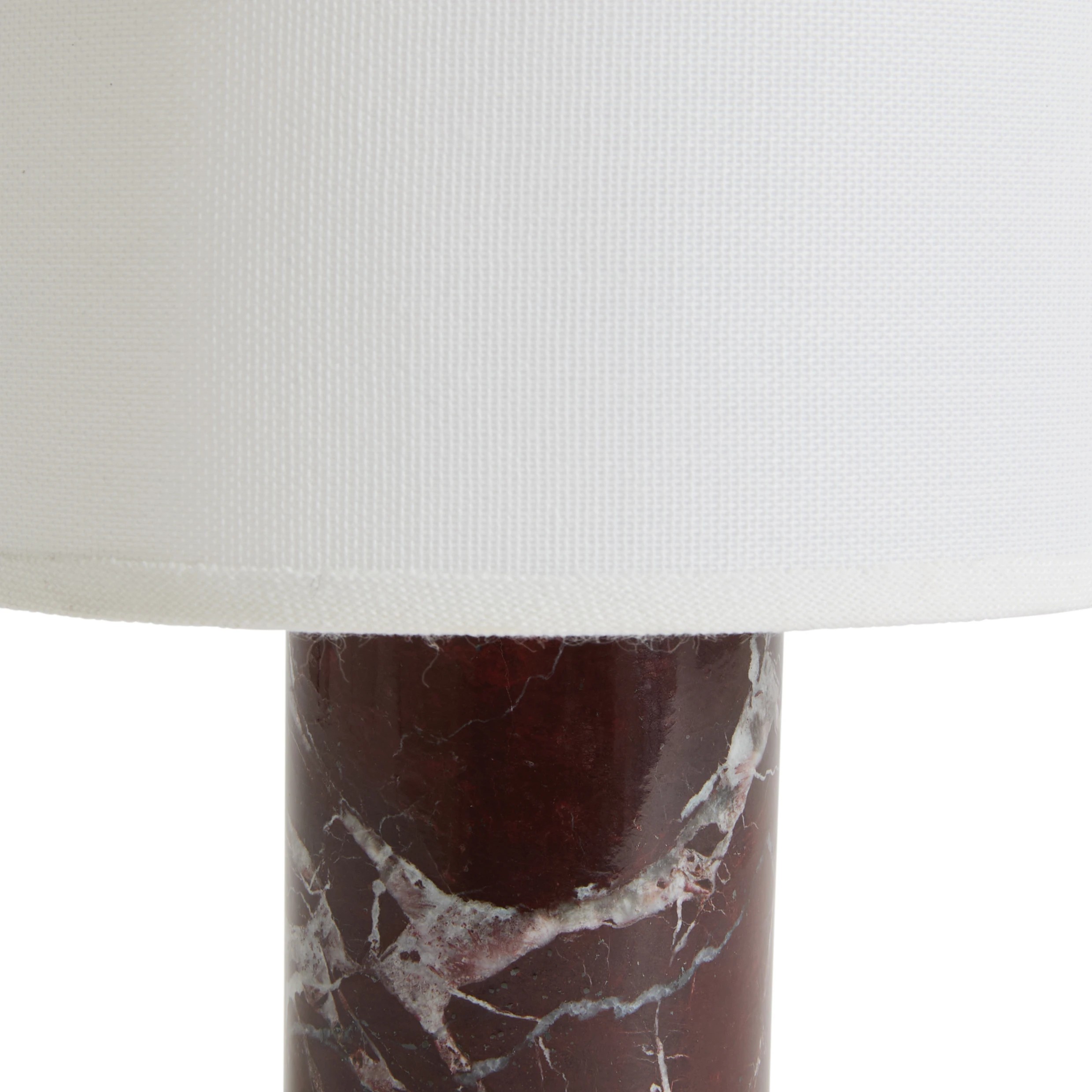 4 Marble Portable Rechargeable Lamp - Merlot, 4 of 7