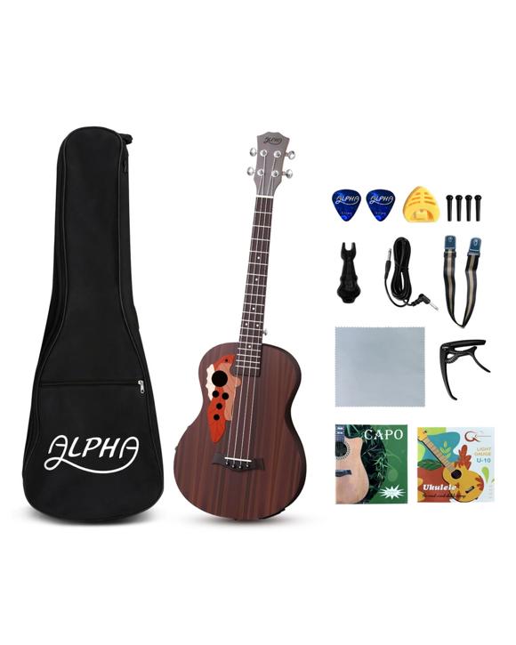 Alpha Ukulele 30 Inch with EQ 18 Frets - Natural