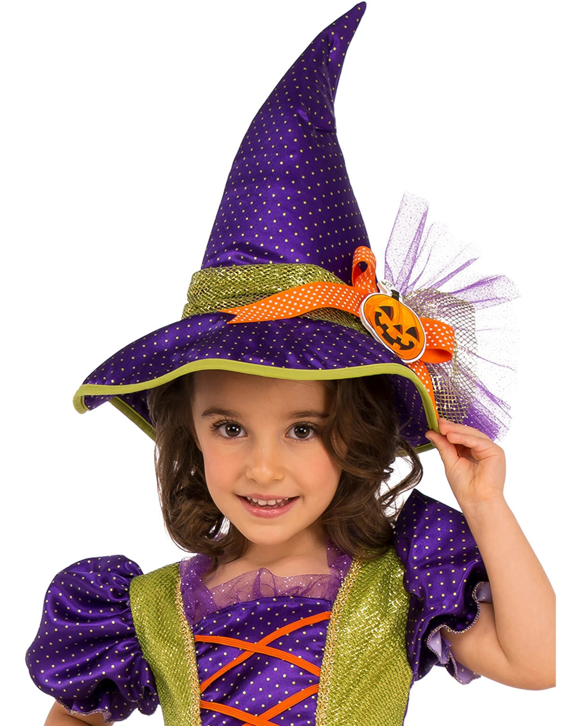 2 Rubies Pumpkin Witch Girls Dress Up Costume Size M - Multi, 2 of 3