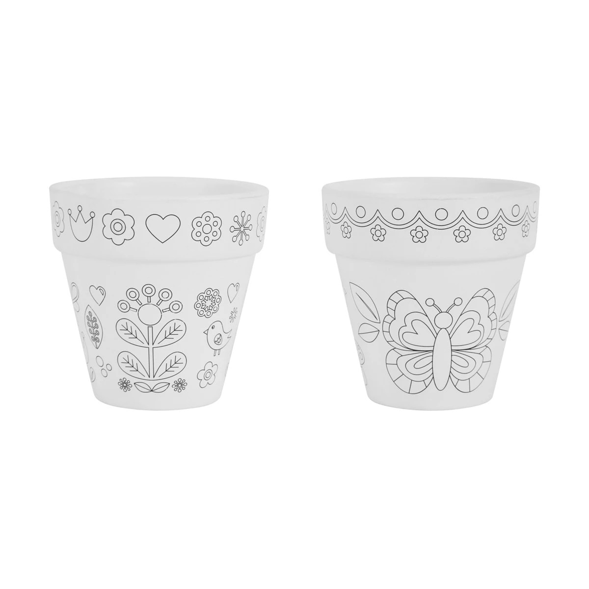 5 10 Piece Paint Your Own Pots, 5 of 8