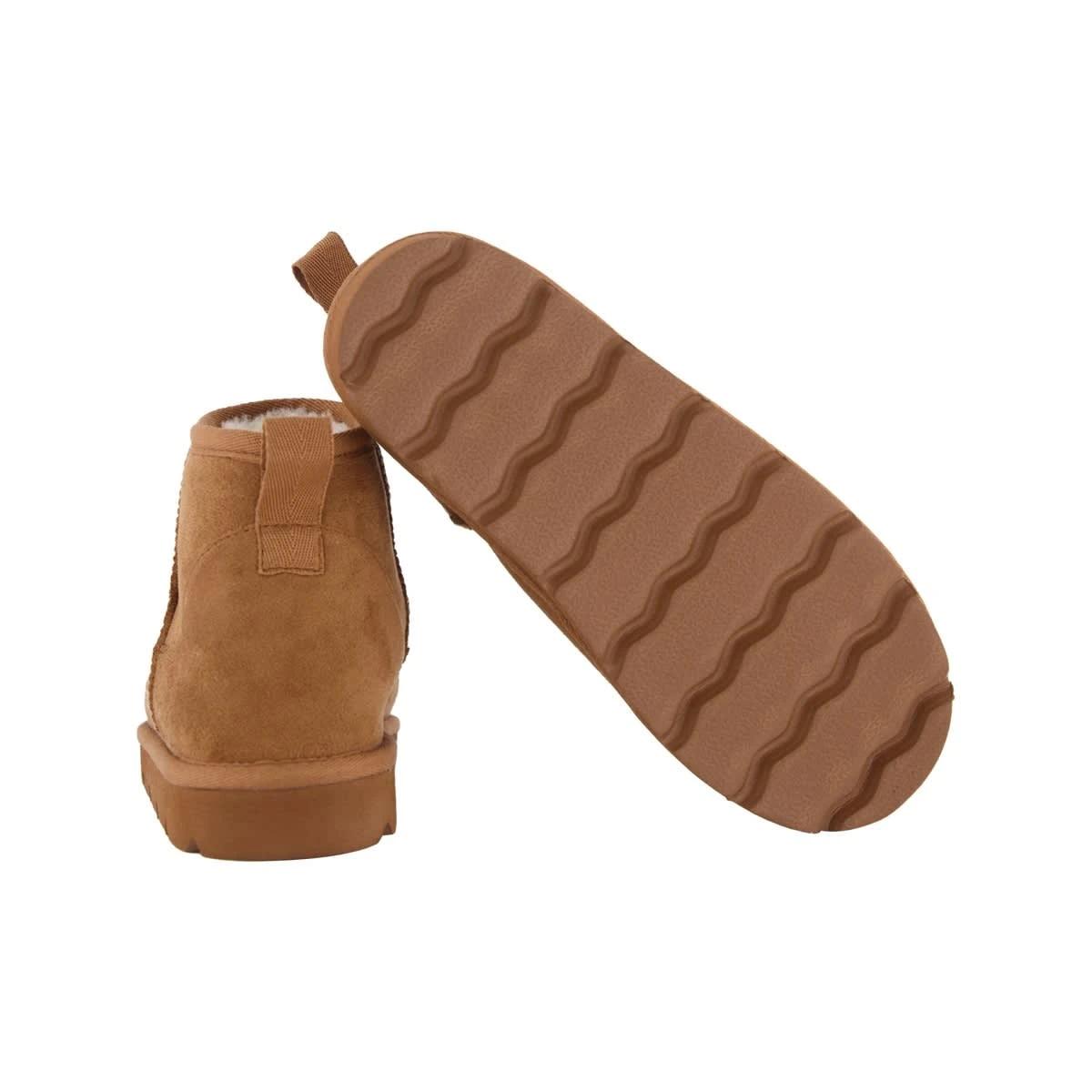 5 Womens Ankle Slipper Boots CHESTNUT TAN, 5 of 5