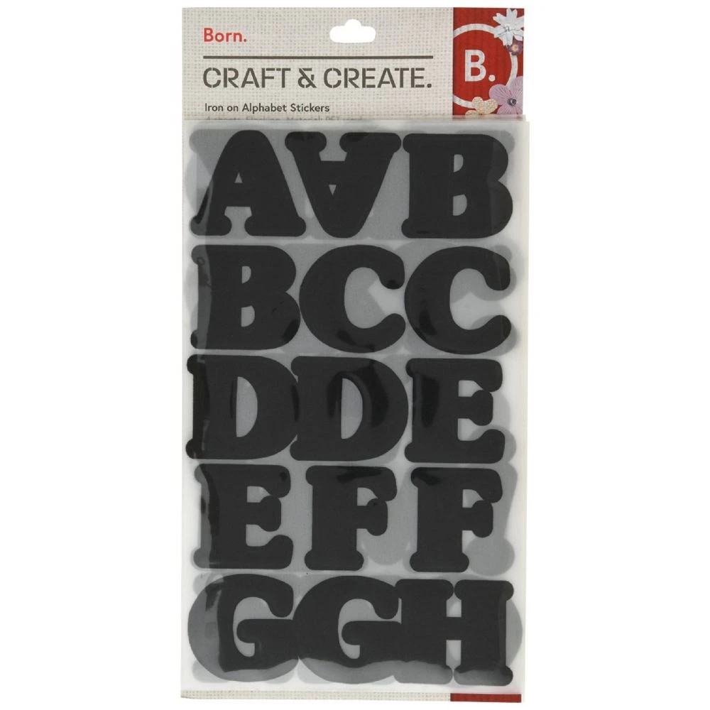 1 Born Iron-On Alphabet Stickers Felt, 1 of 2