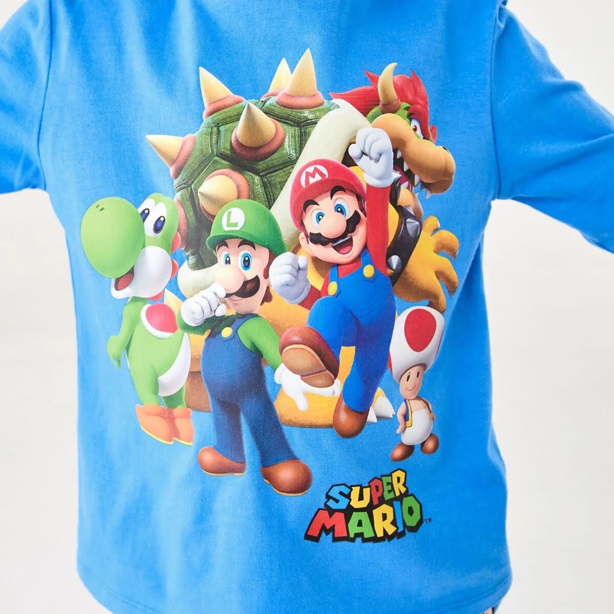 4 Super Mario License Long Sleeve T-shirt Mario, 4 of 8