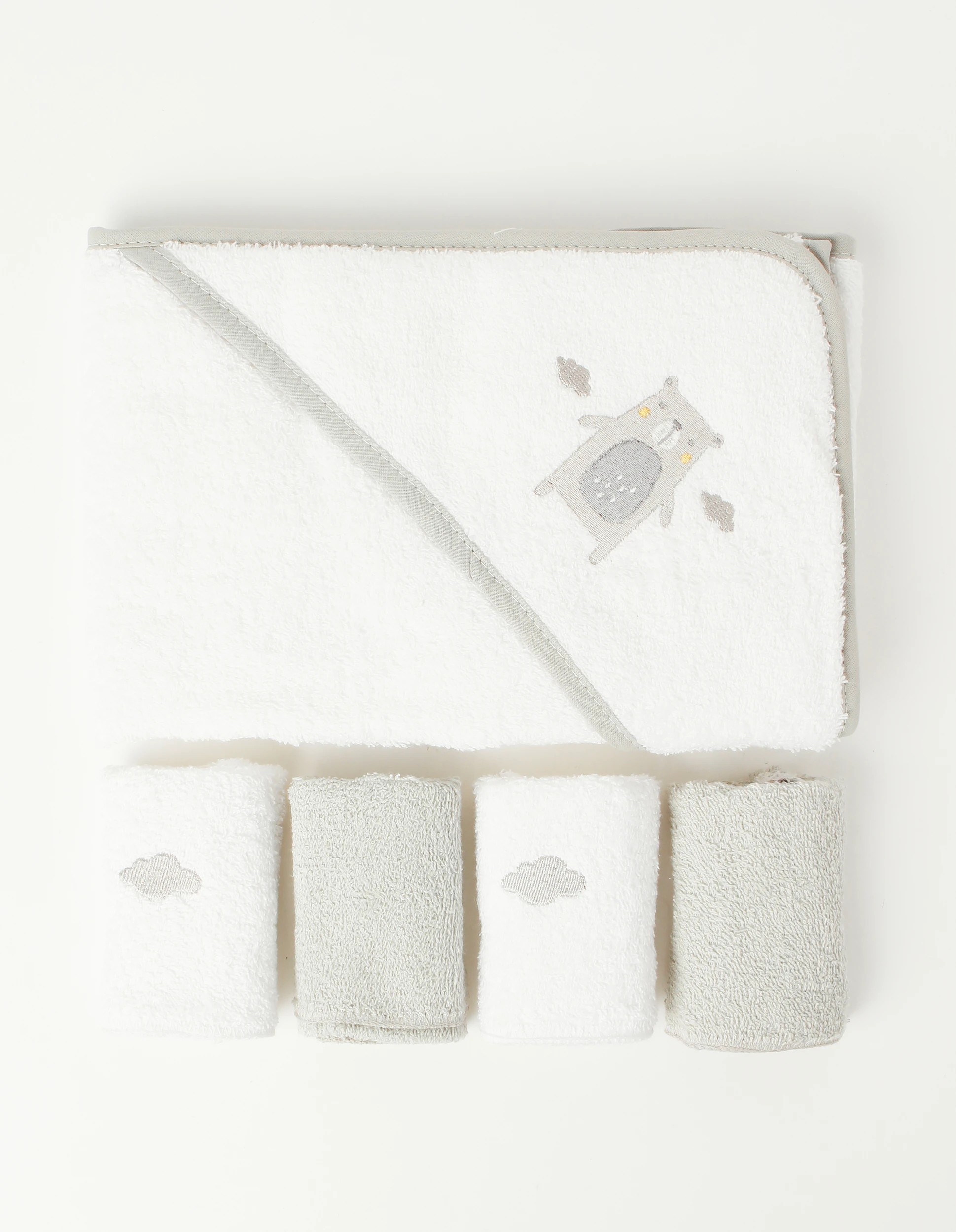 1 Snugtime Hodded Towel &  4 piece Washers, 1 of 3