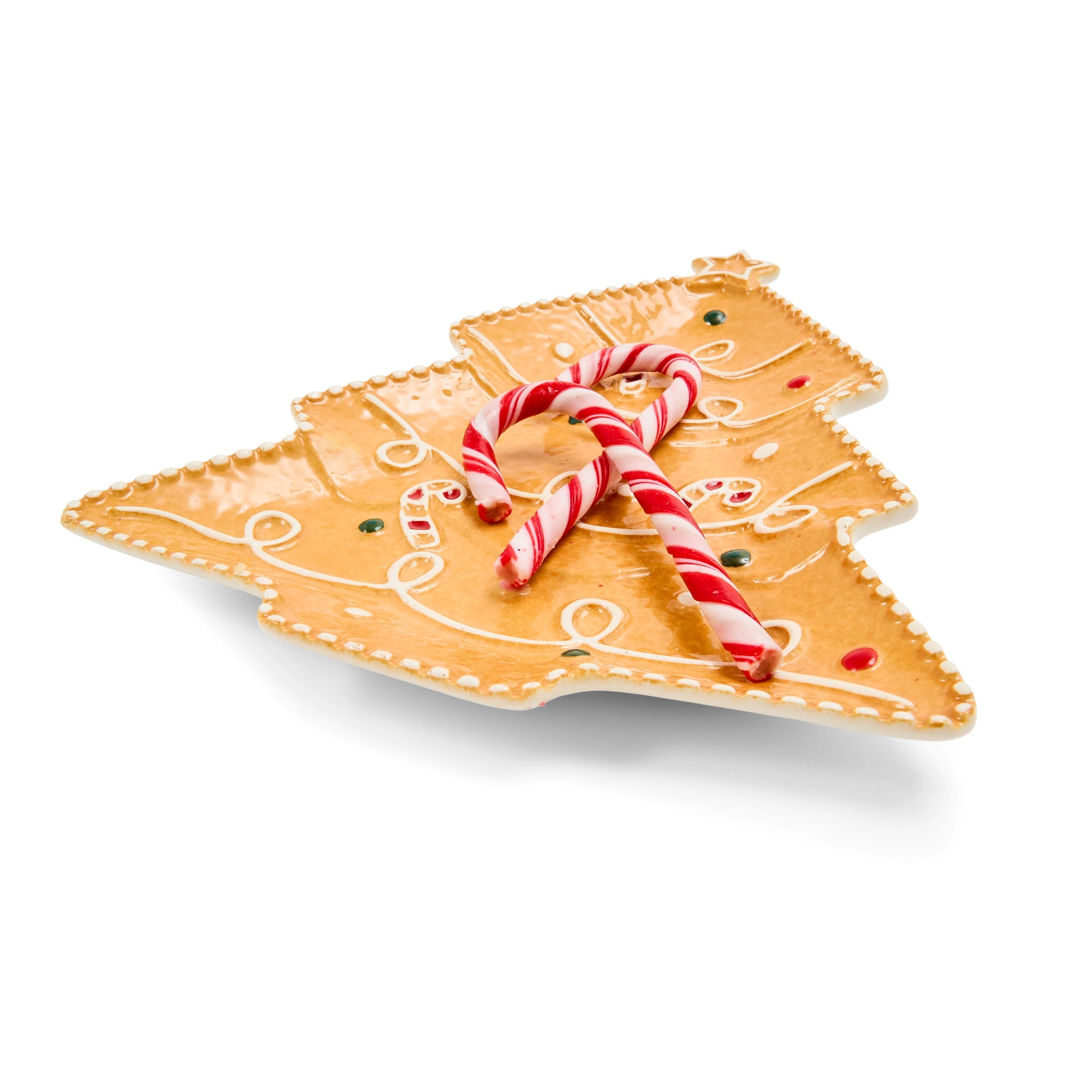 3 Set of 2 Gingerbread Tree Side Plates, 3 of 6