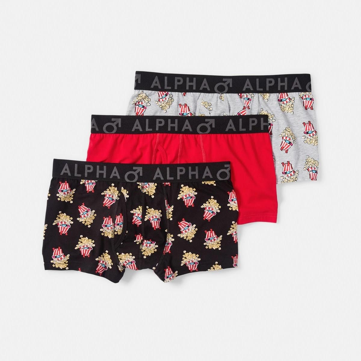 1 3 Pack Fly Front Print Trunks Popstars, 1 of 8