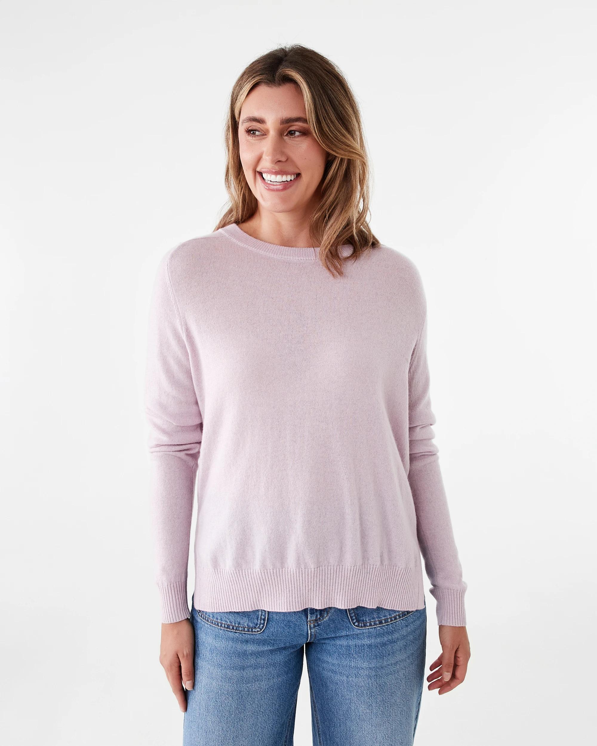 1 Merino Wool Jumper Soft Prpl, 1 of 5