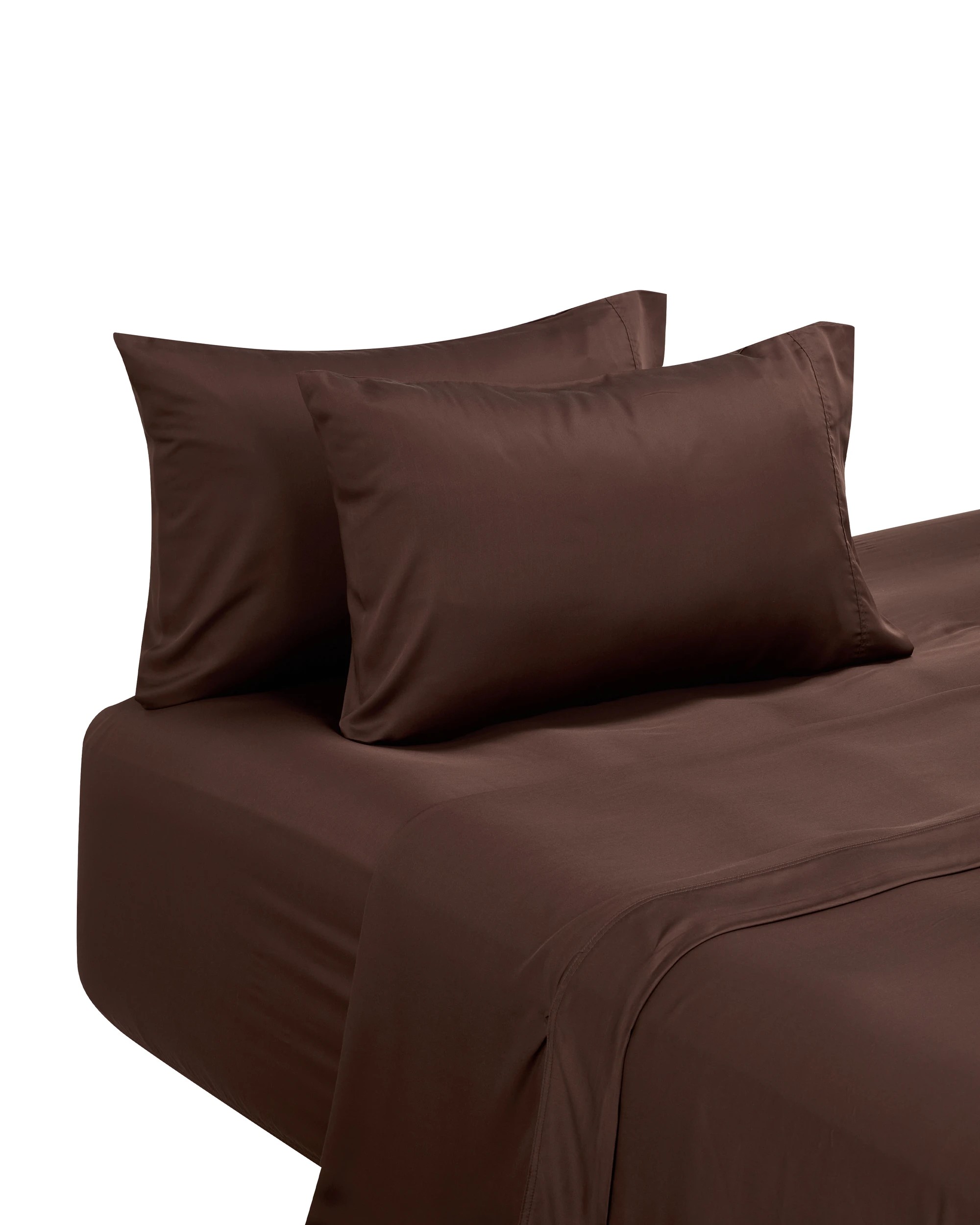 7 375 Thread Count Bamboo Sheet Set - King Bed, Chocolate, 7 of 9