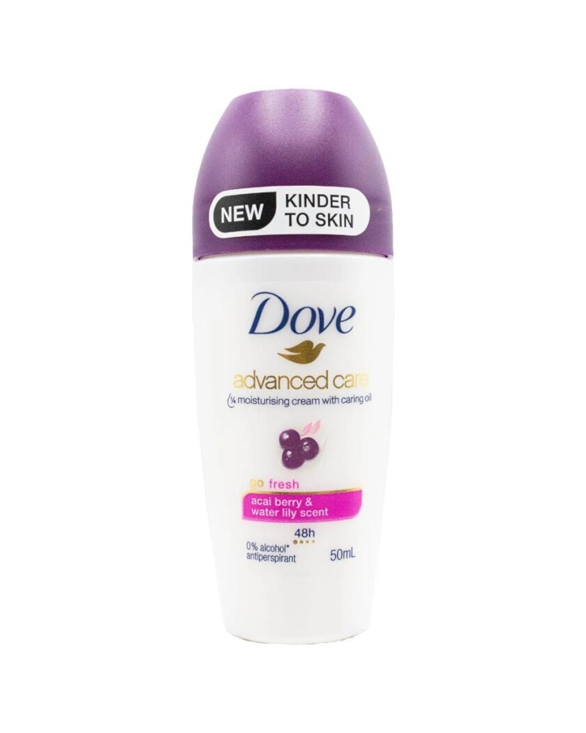 2 Dove 6pk Antiperspirant Roll On Deodorant 48 Hour Acai Berry Water 50ml - Multi, 2 of 3