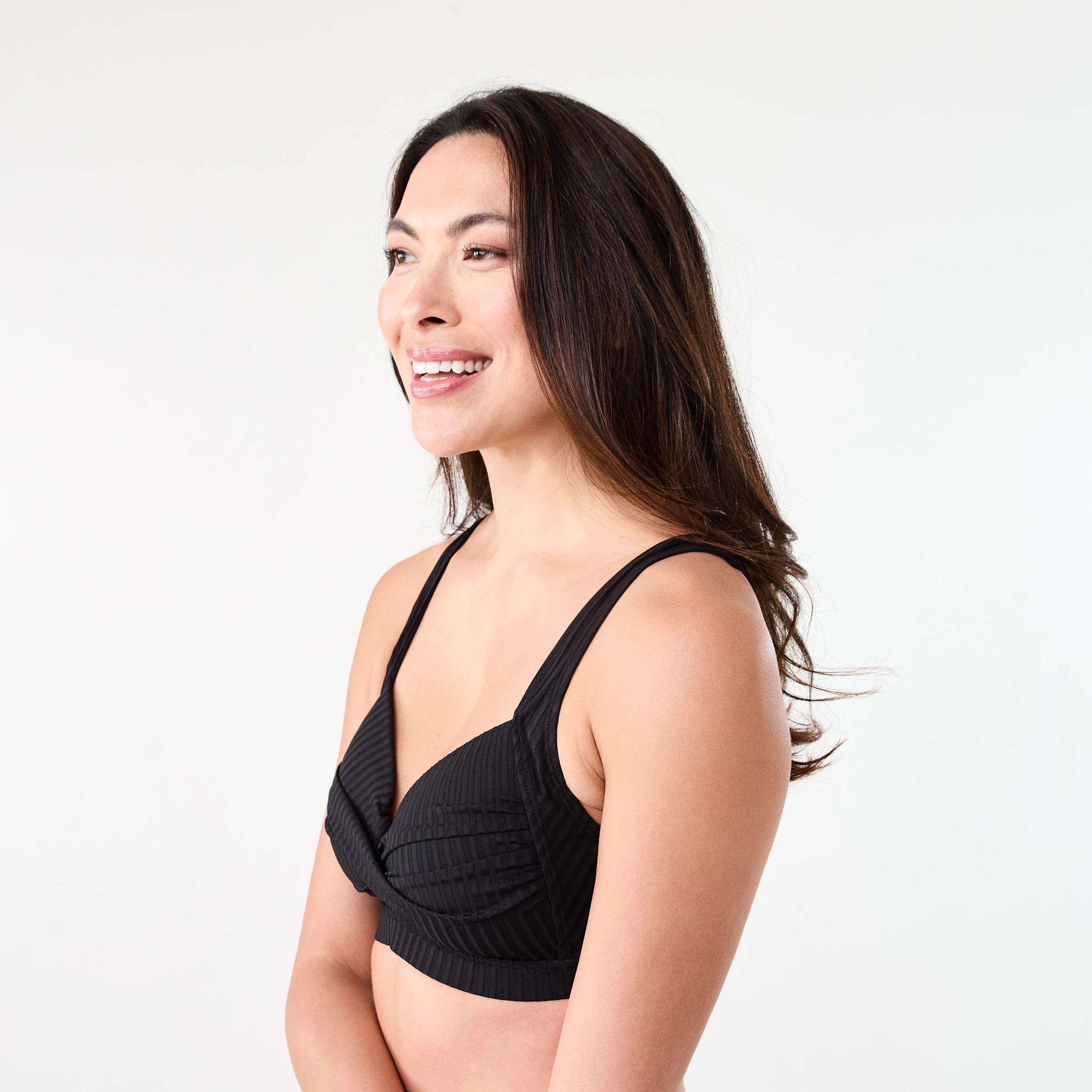 2 Twist Front Bikini Top BLACK, 2 of 6