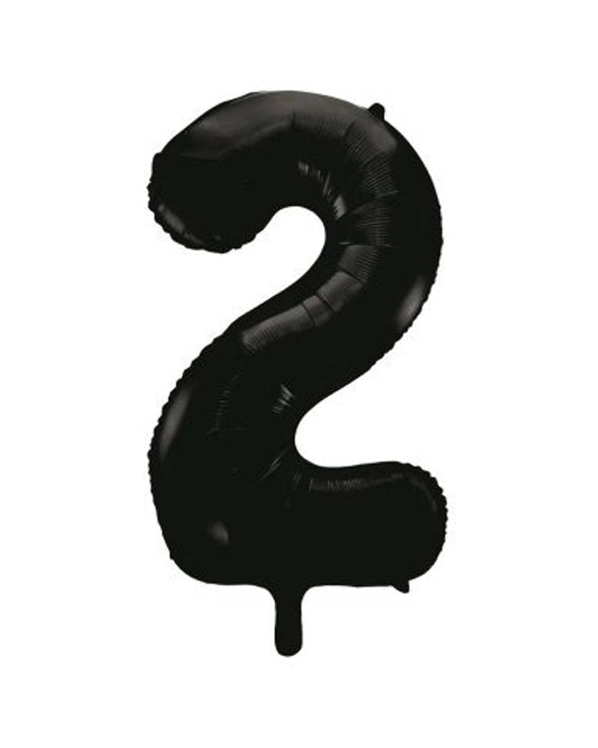 1 Alpen Decrotex Foil Balloon Number 2 Party Decoration 34 Inches - Black, 1 of 1