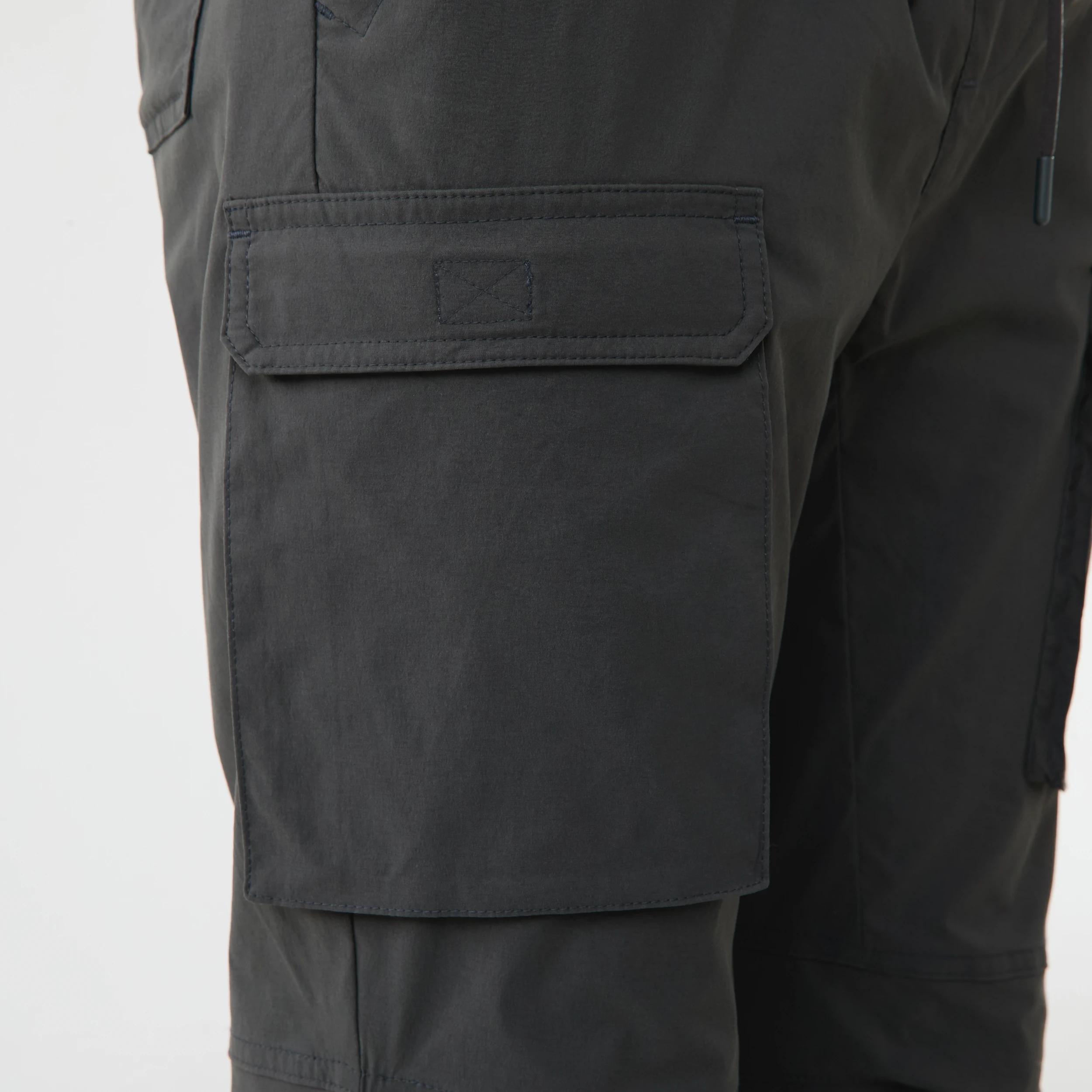 6 Active Mens Woven Cargo Pants Gry Drkish, 6 of 7