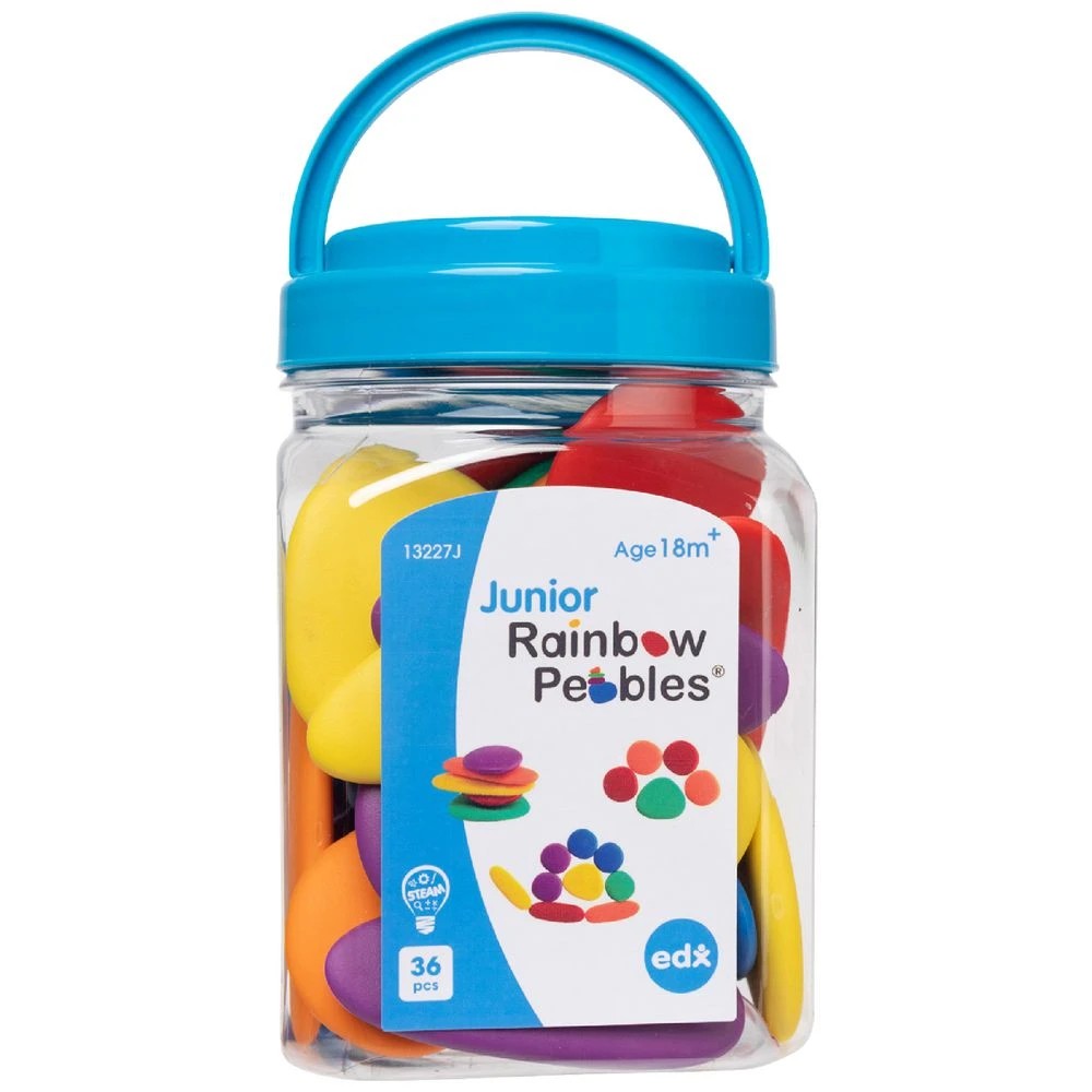 1 EdX Education Junior Rainbow Pebbles Bright, 1 of 1