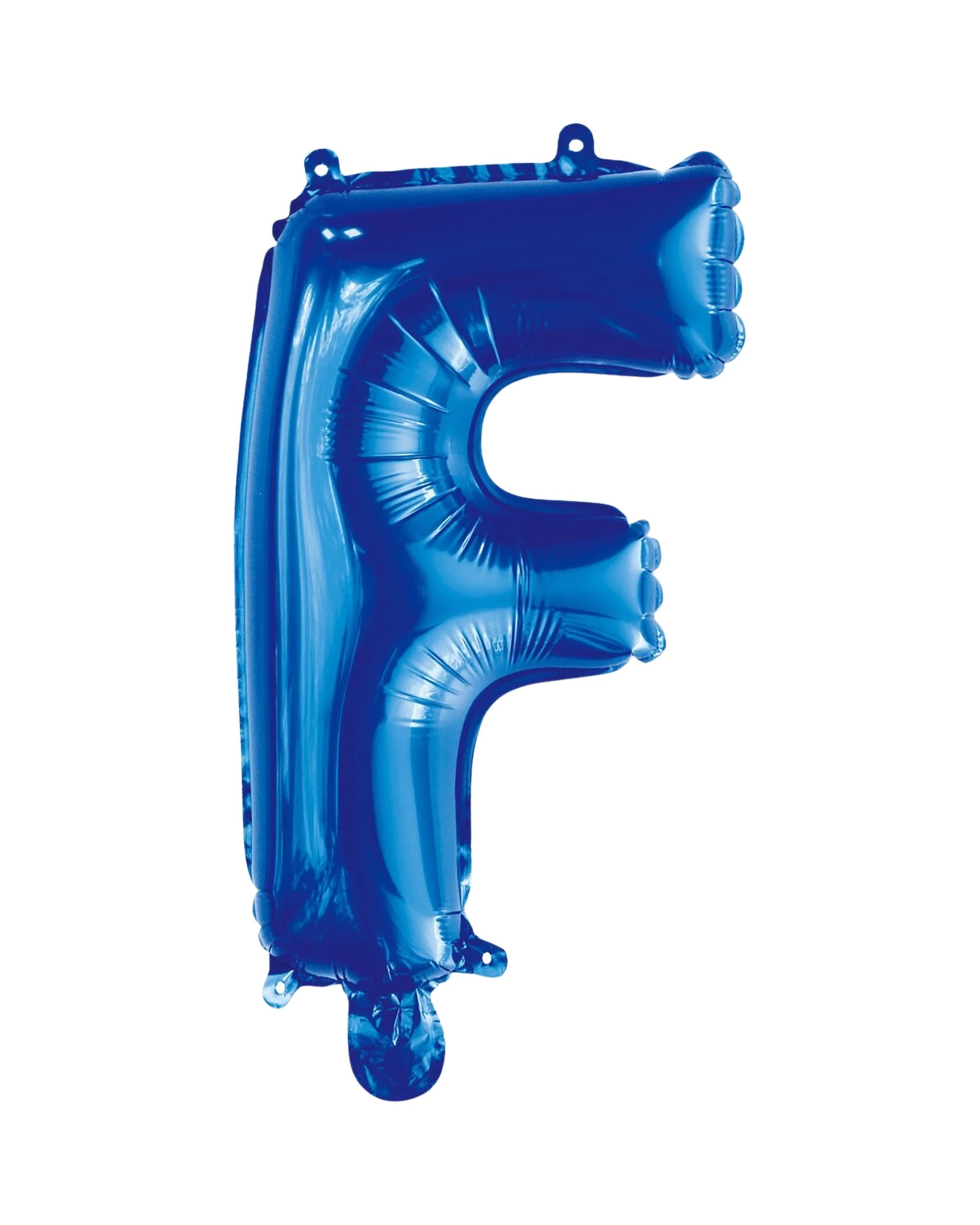 1 Meteor Letter F Foil Air Fill Balloon 35.5cm - Blue, 1 of 2
