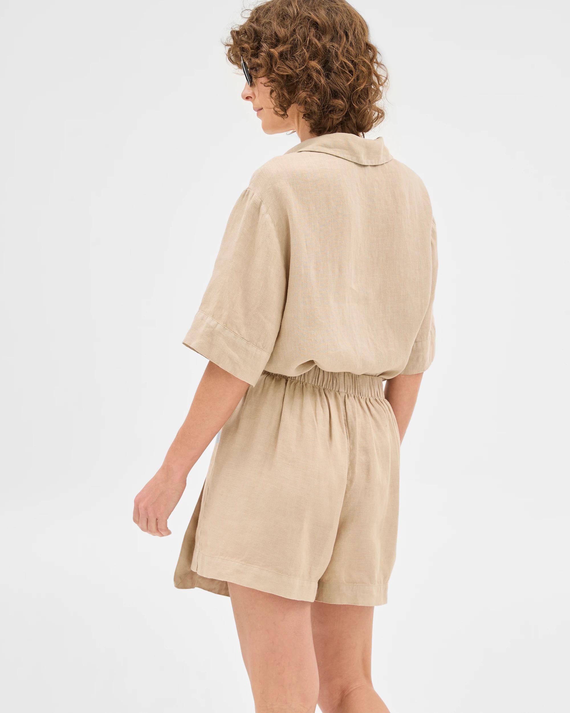 6 Target European Linen Wrap Skort STONE, 6 of 6