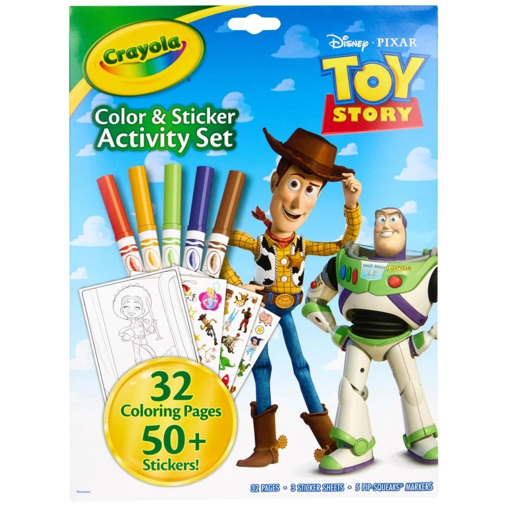 1 Toy Story 4 Colour & Sticker Activity Set 32 Pages, 1 of 6