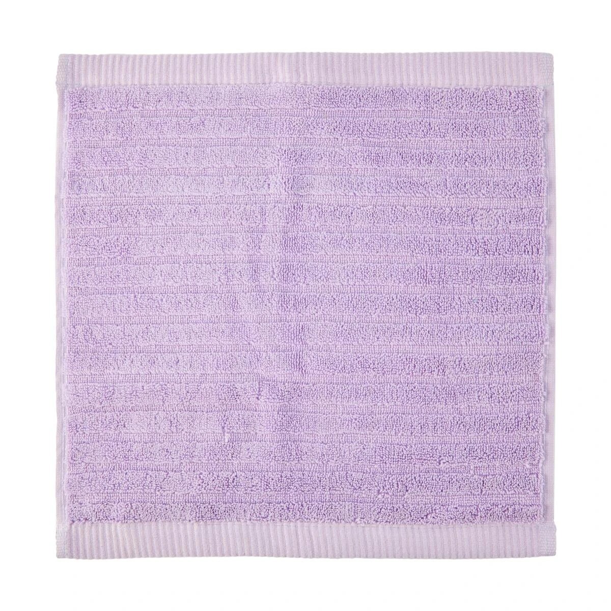 3 Cotton Face Washer - Lilac, 3 of 5