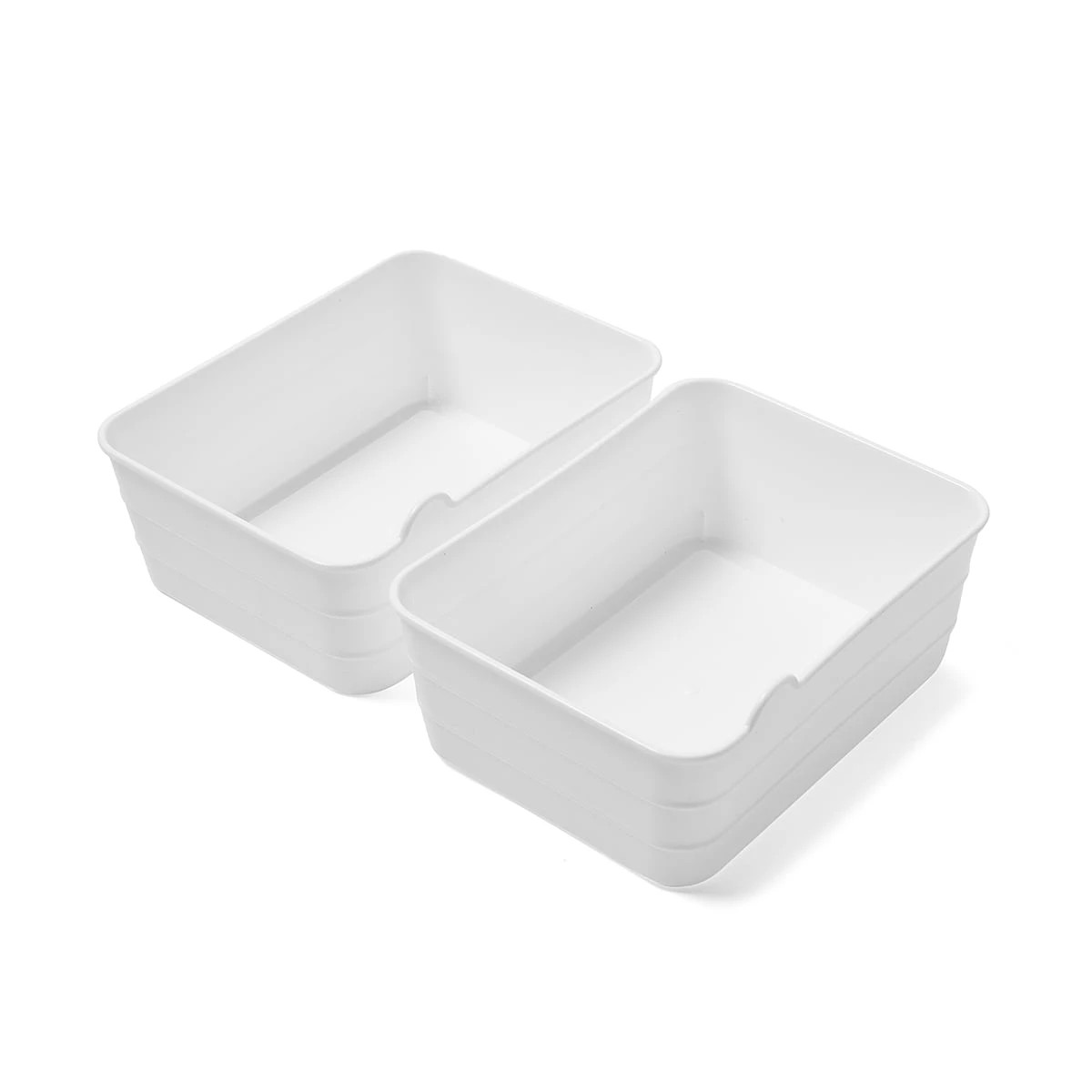 1 2 Pack Medium Flexi Trays - White, 1 of 9