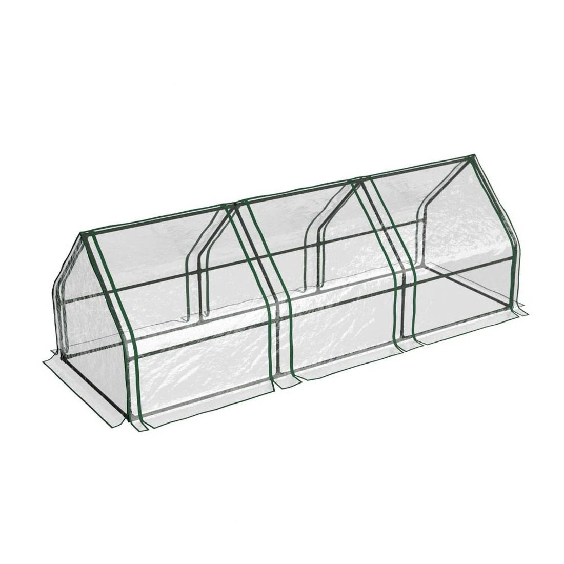 3 Green Fingers Greenhouse Mini Green House Raised Garden Bed Planter Box - Clear, 3 of 4