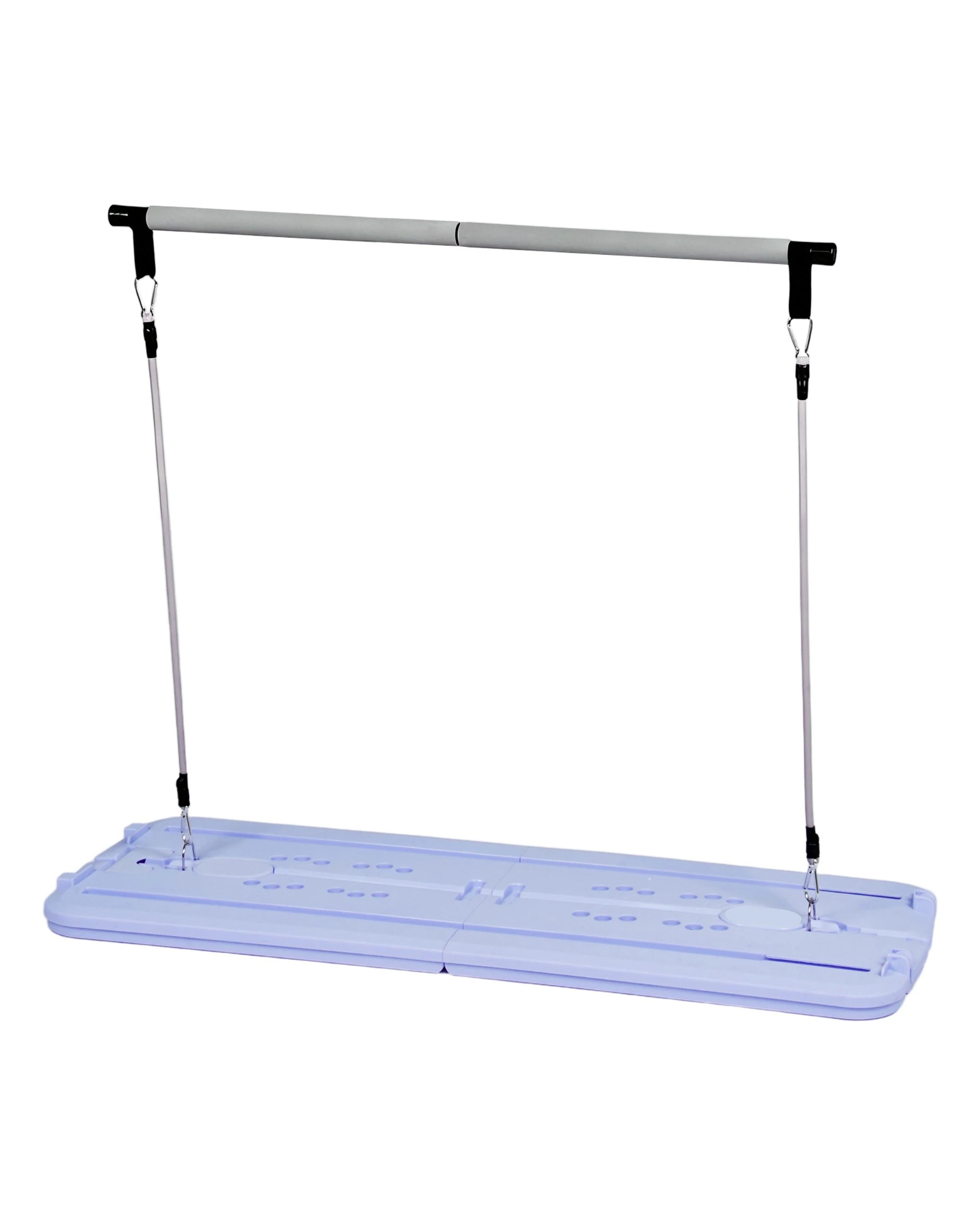 3 Advwin Foldable Pilates Reformer Board w/Back Storage, Elbow Support,Pilates Bar Purple, 3 of 6