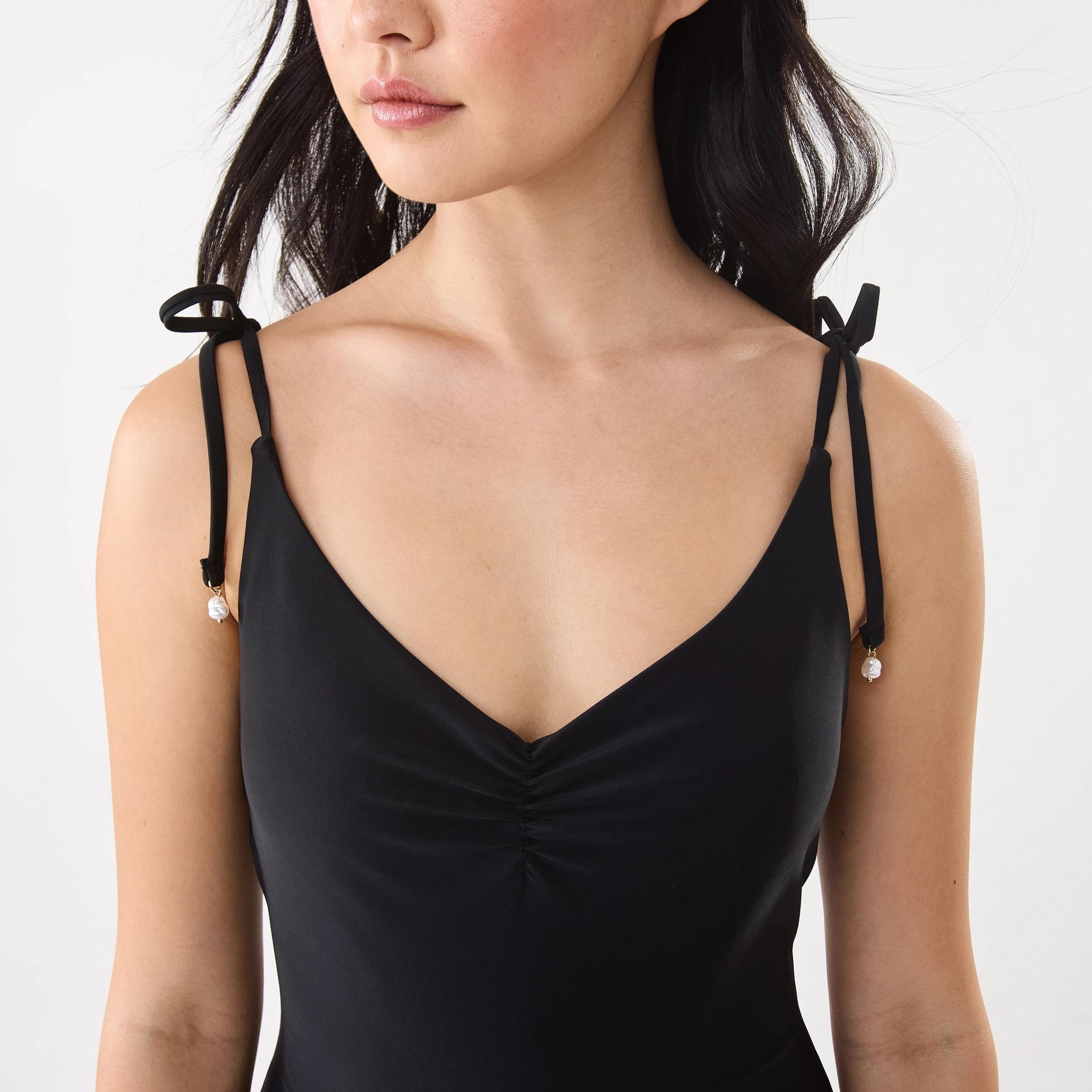 8 Ruched Cheeky One Piece Swimsuit Black, 8 of 10