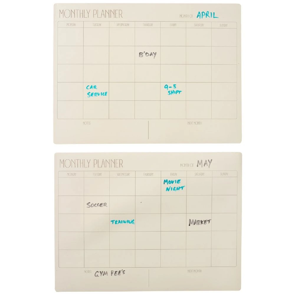 2 Otto Magnetic Monthly Planner 300x400mm 2 Pack, 2 of 4