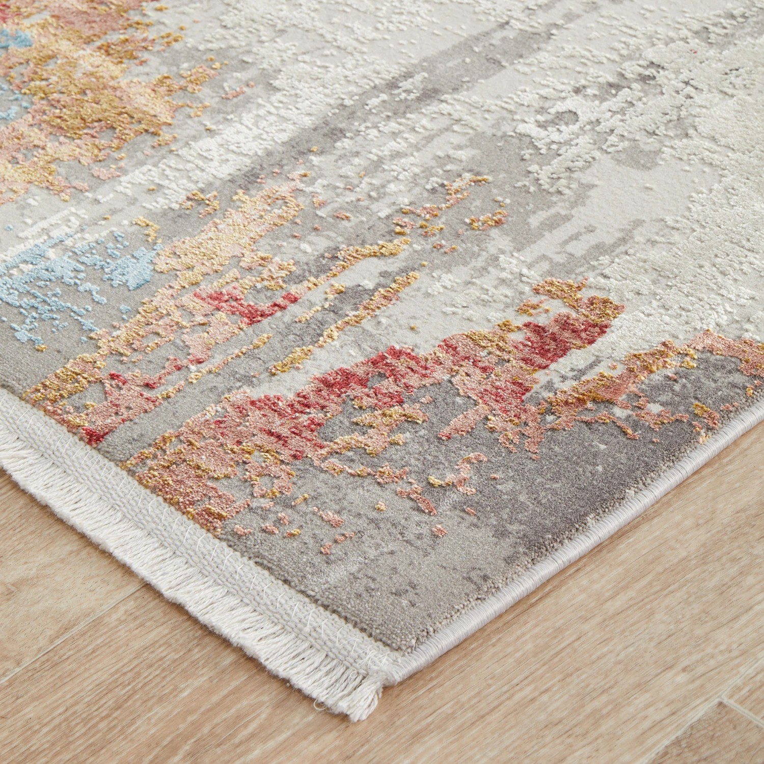5 Common Ground Rugs Glimmers 107 300x80cm Runner - Medium Bamboo Silk Power Loomed Rug - Multi, 5 of 9